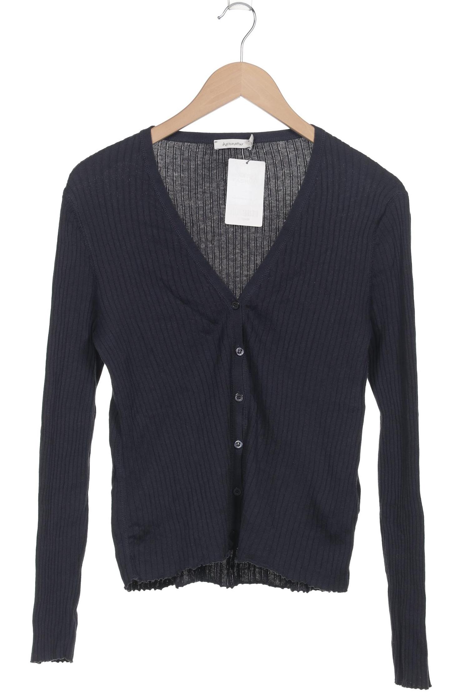 

hessnatur Damen Strickjacke, marineblau, Gr. 38