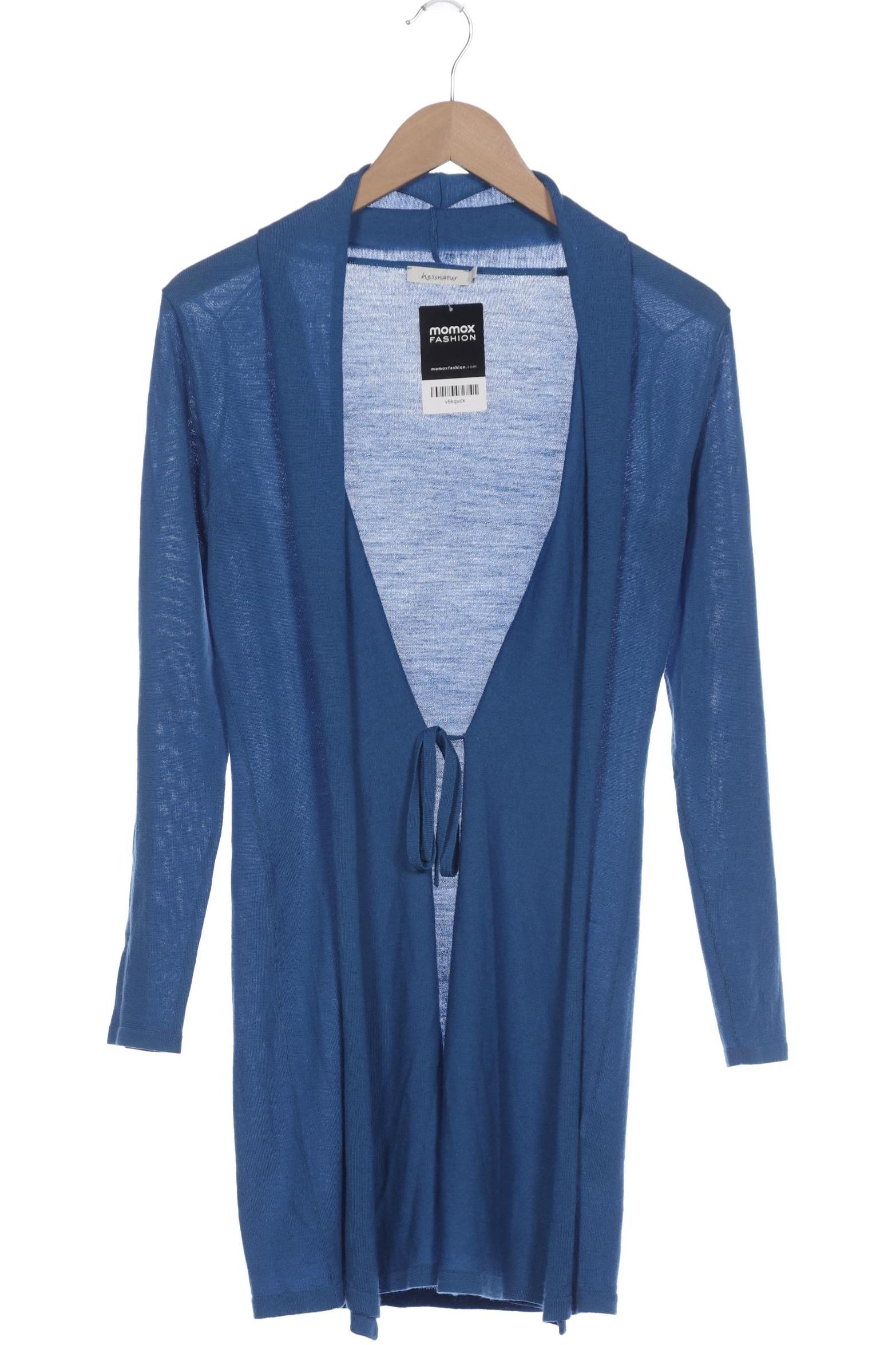 

hessnatur Damen Strickjacke, blau, Gr. 34