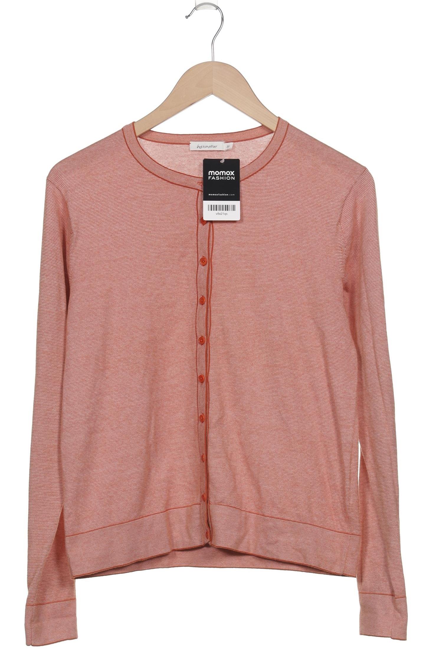 

hessnatur Damen Strickjacke, orange, Gr. 38
