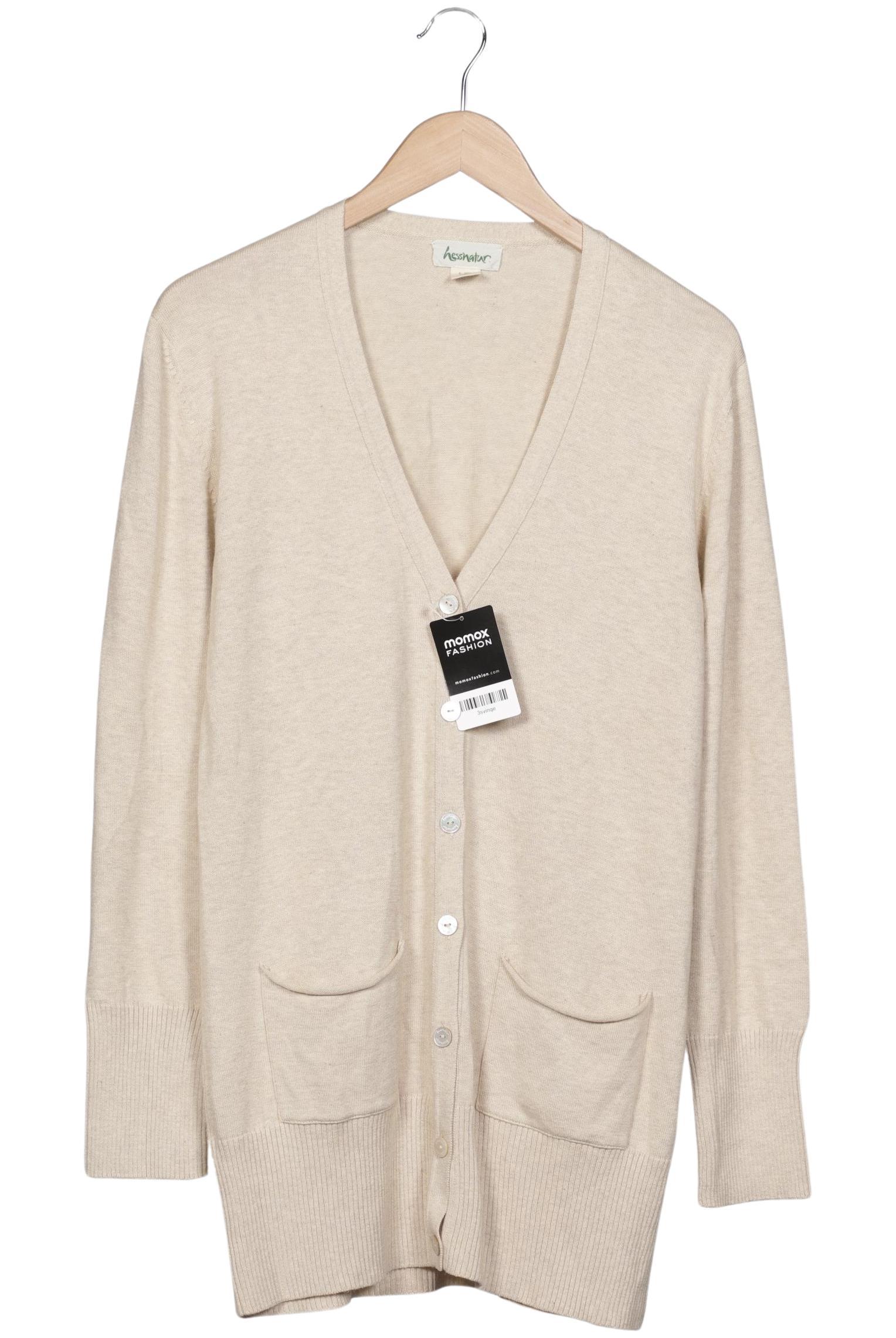 

hessnatur Damen Strickjacke, beige, Gr. 40