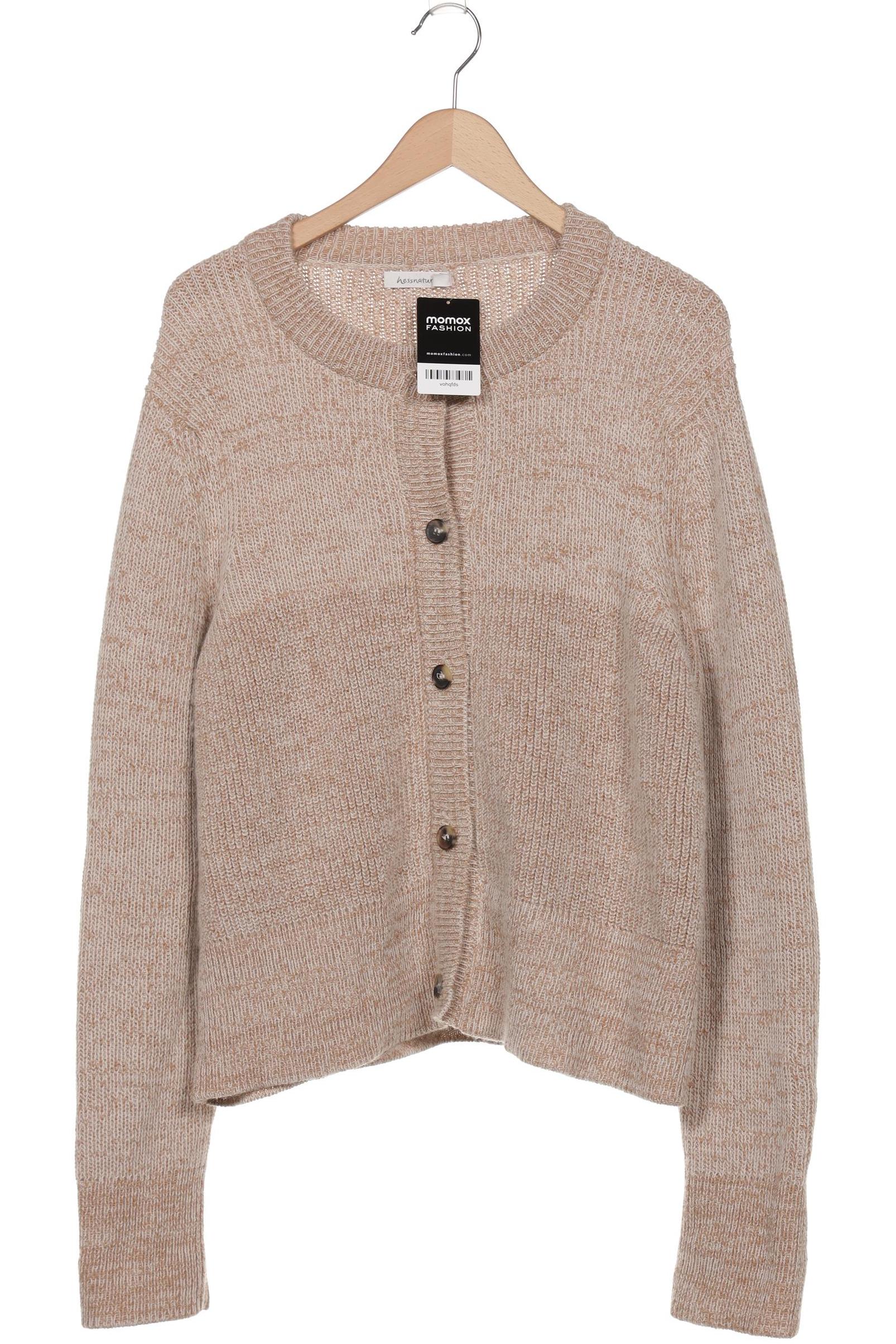 

hessnatur Damen Strickjacke, beige, Gr. 48