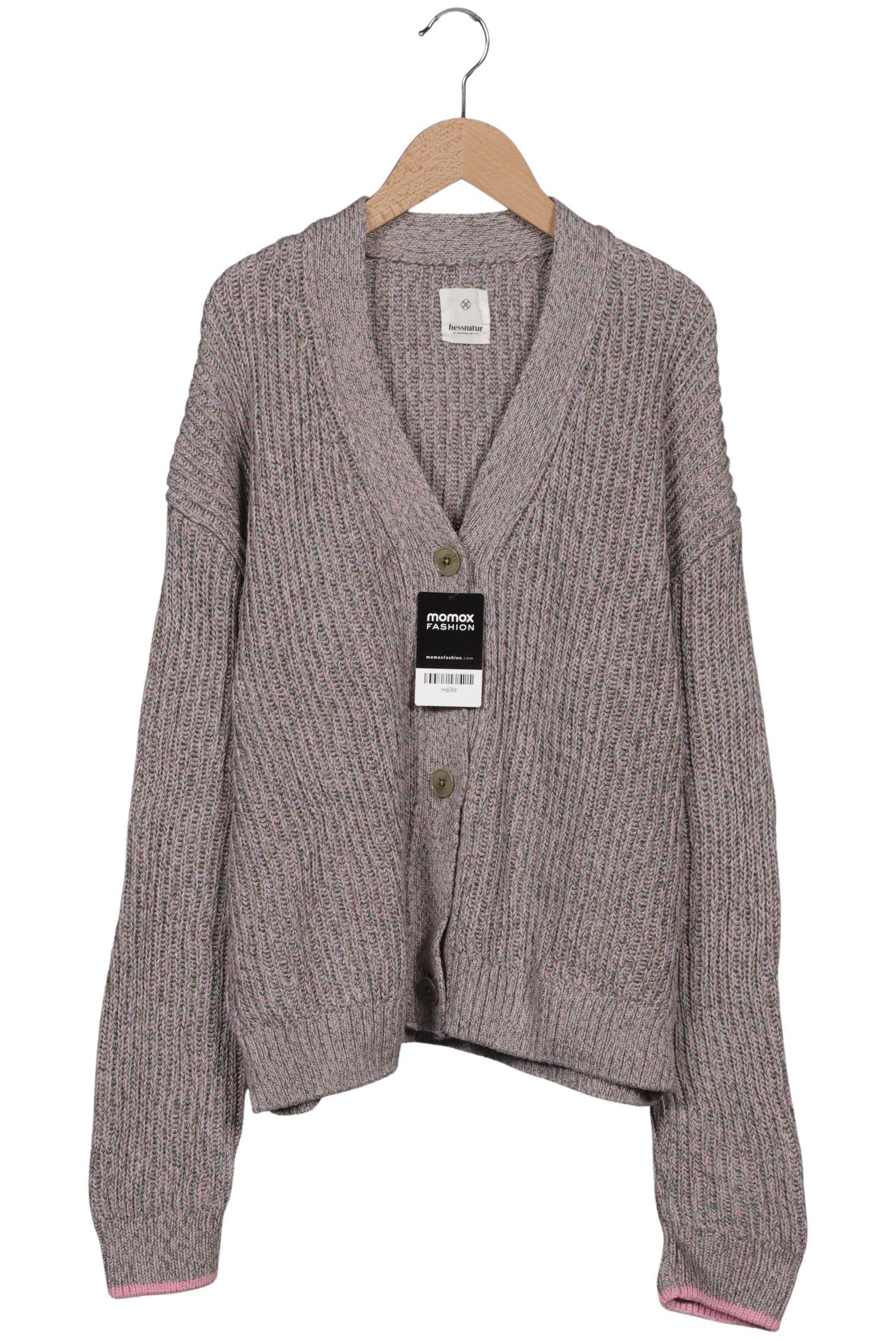 

hessnatur Damen Strickjacke, grau, Gr. 38
