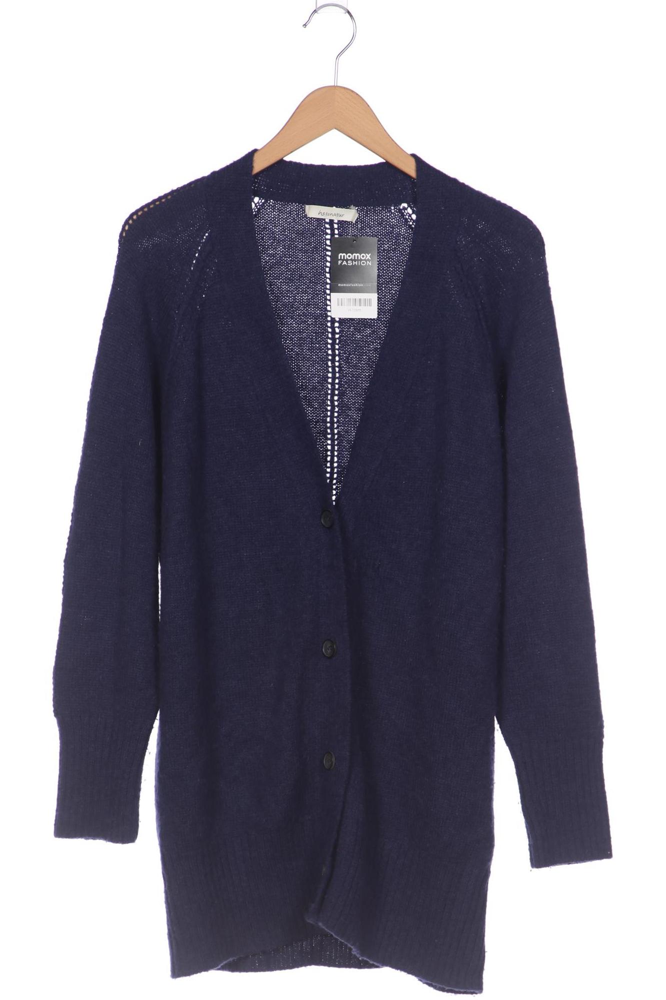 

hessnatur Damen Strickjacke, blau, Gr. 38