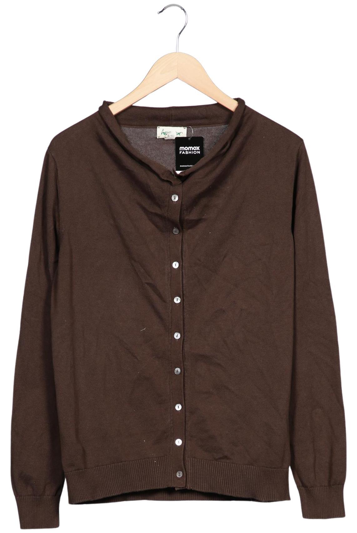 

hessnatur Damen Strickjacke, braun, Gr. 40