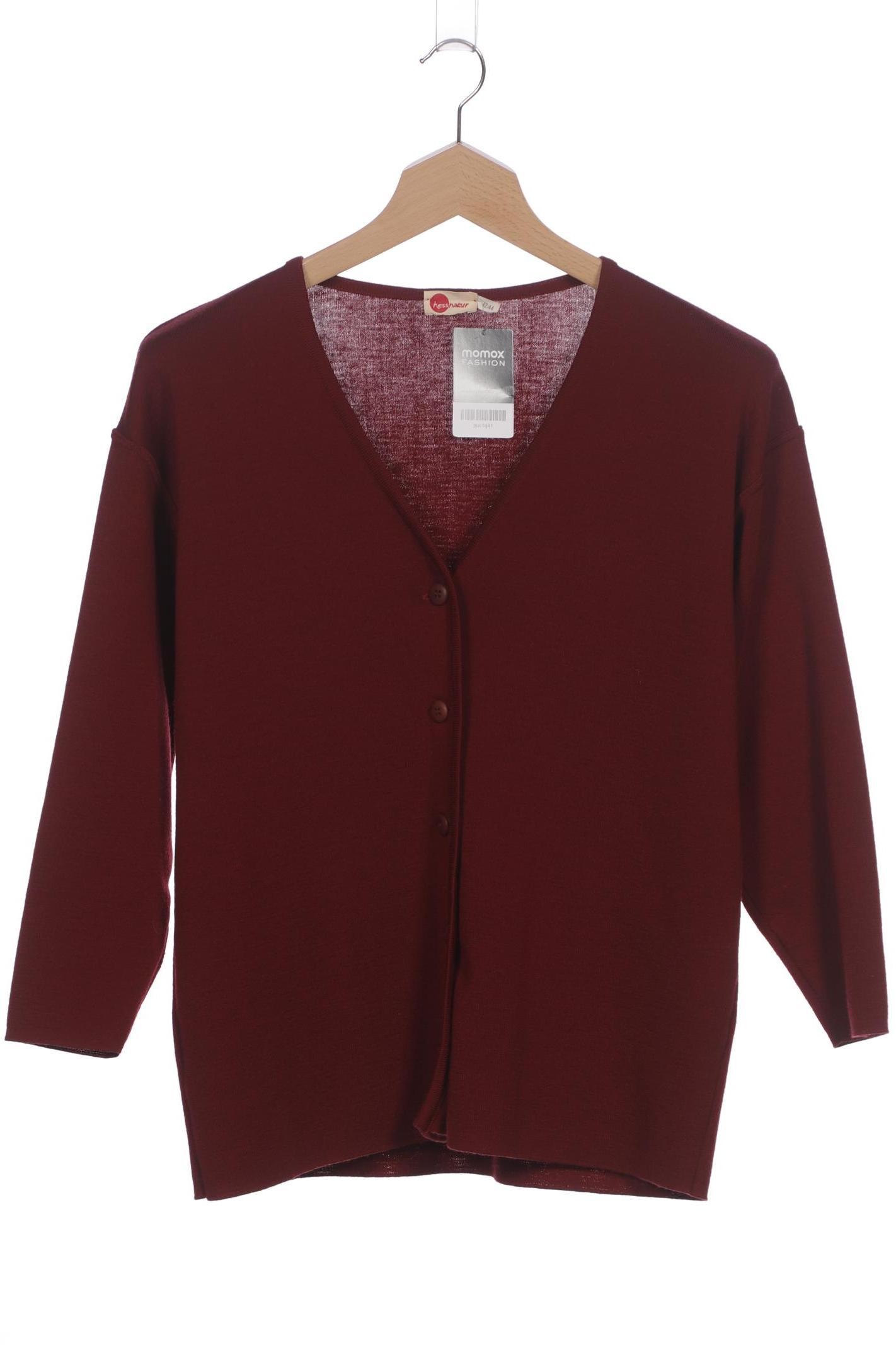 

hessnatur Damen Strickjacke, bordeaux, Gr. 42