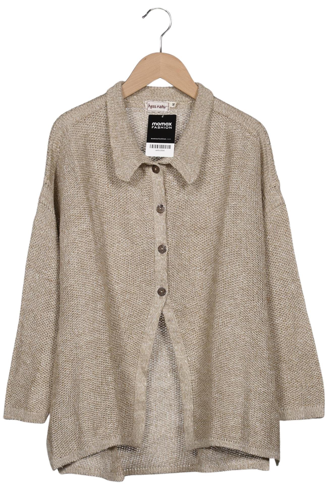 

hessnatur Damen Strickjacke, beige, Gr. 38
