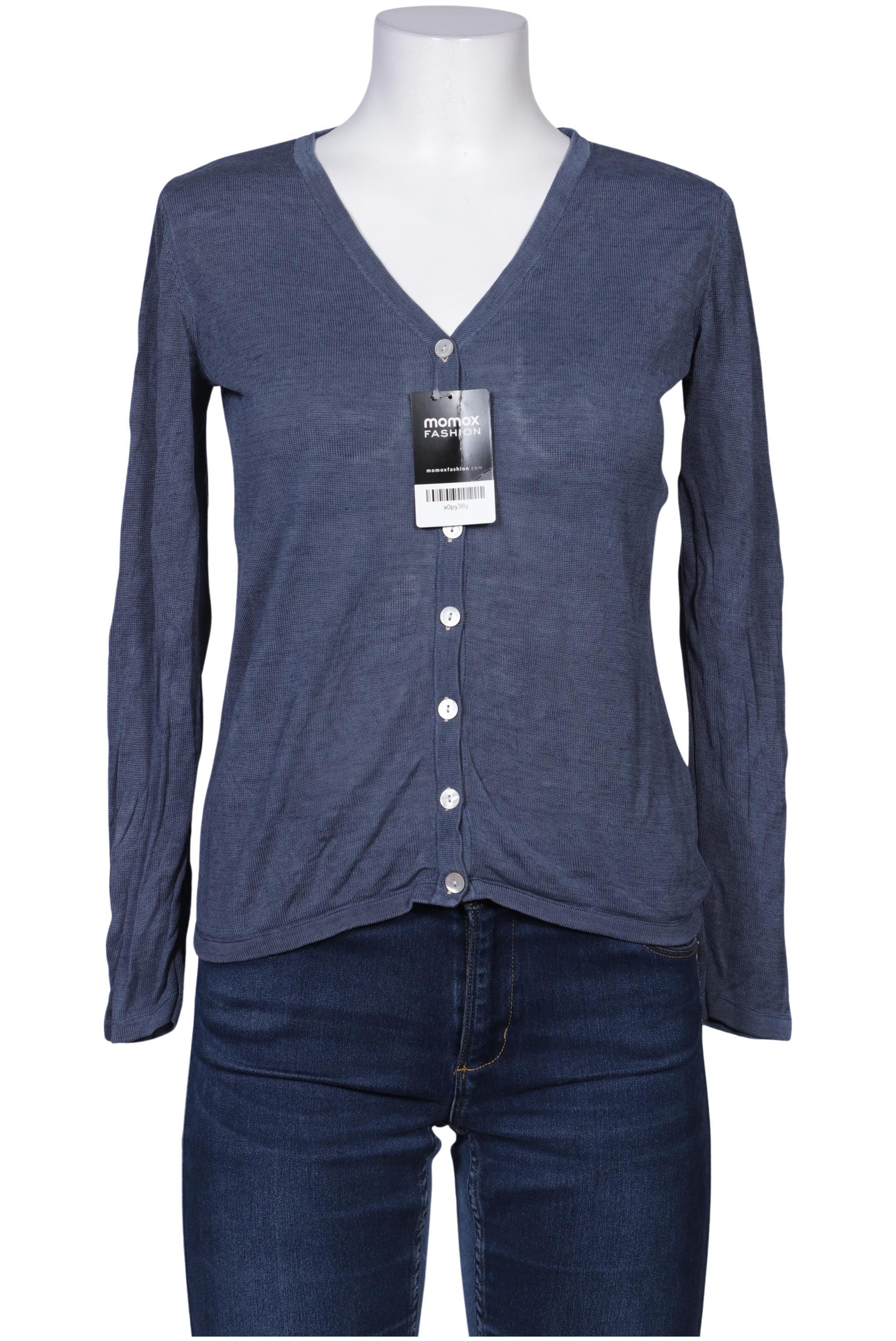 

hessnatur Damen Strickjacke, blau, Gr. 36
