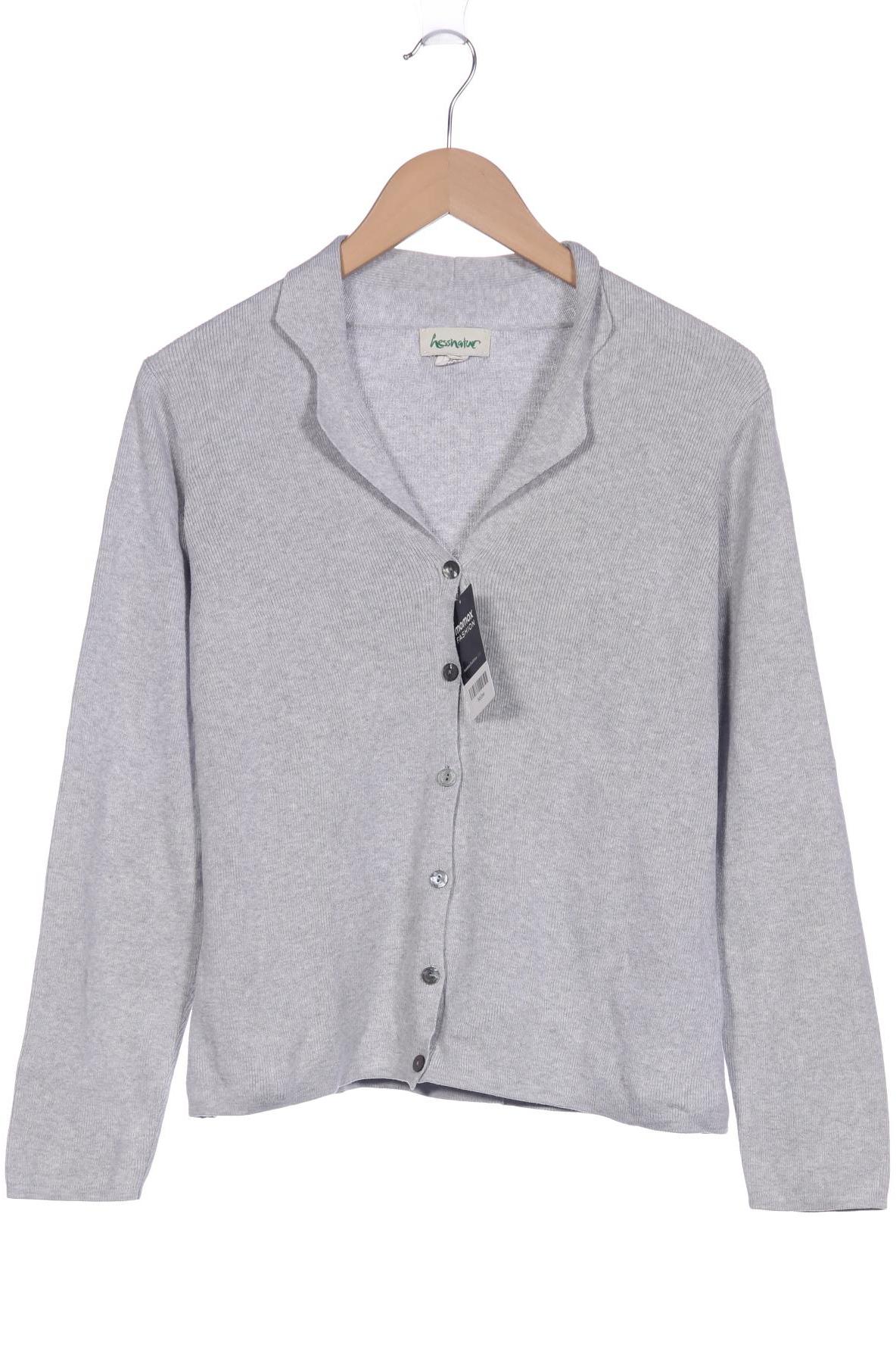 

hessnatur Damen Strickjacke, grau, Gr. 40