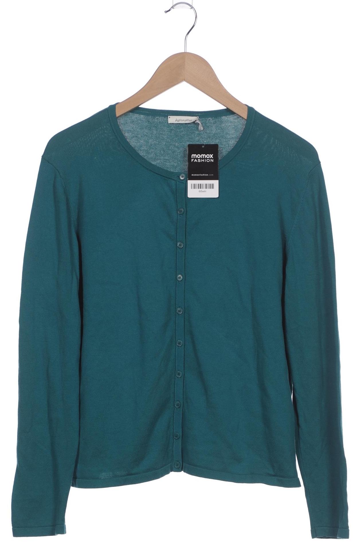 

hessnatur Damen Strickjacke, türkis, Gr. 42