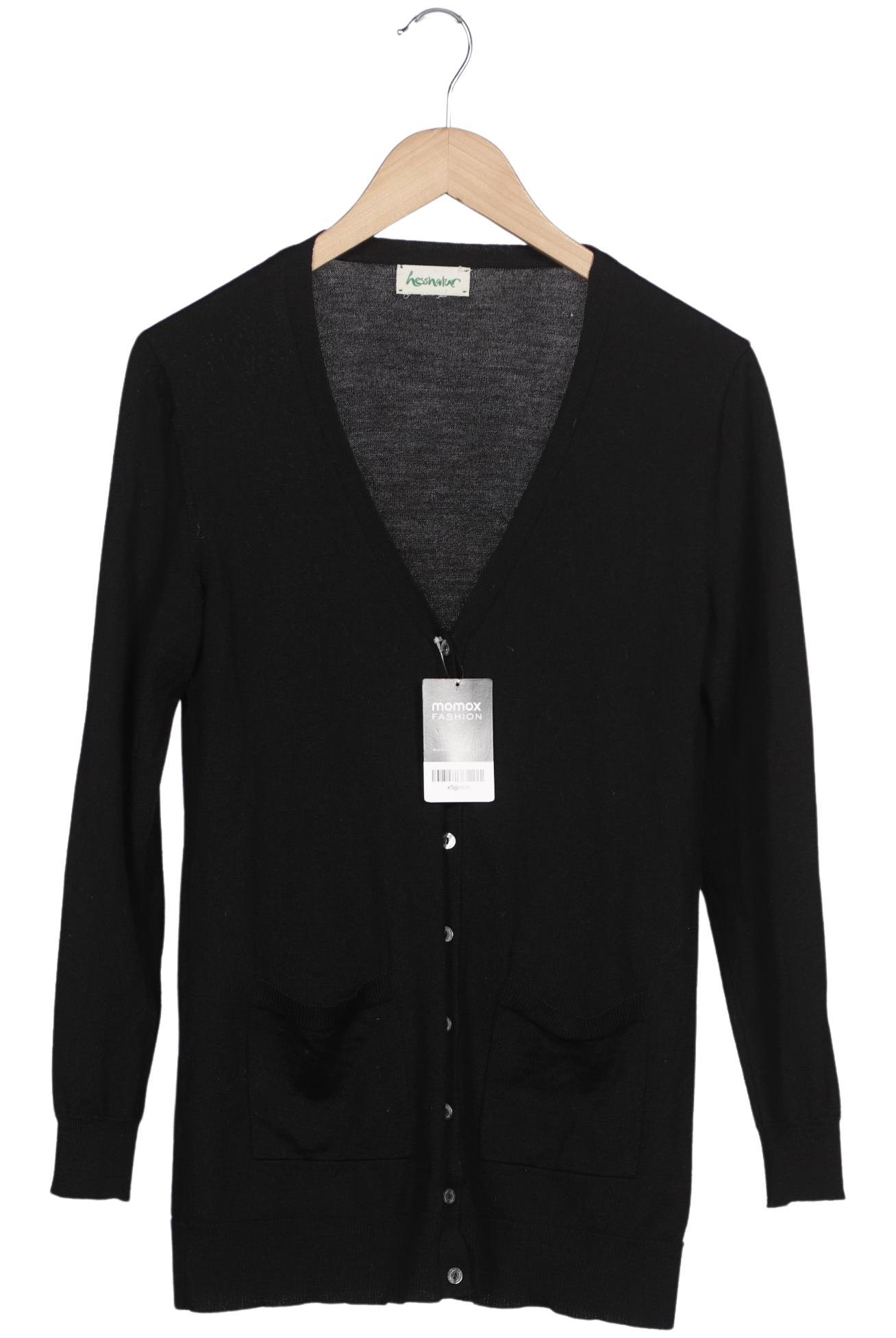 

hessnatur Damen Strickjacke, schwarz, Gr. 38