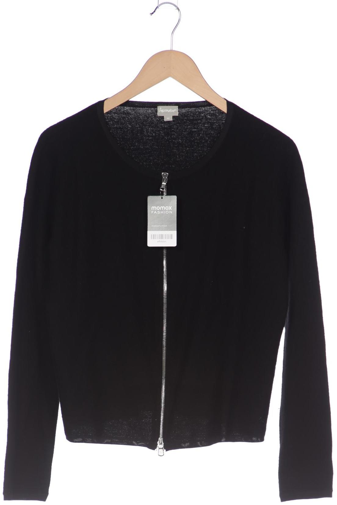 

hessnatur Damen Strickjacke, schwarz, Gr. 40