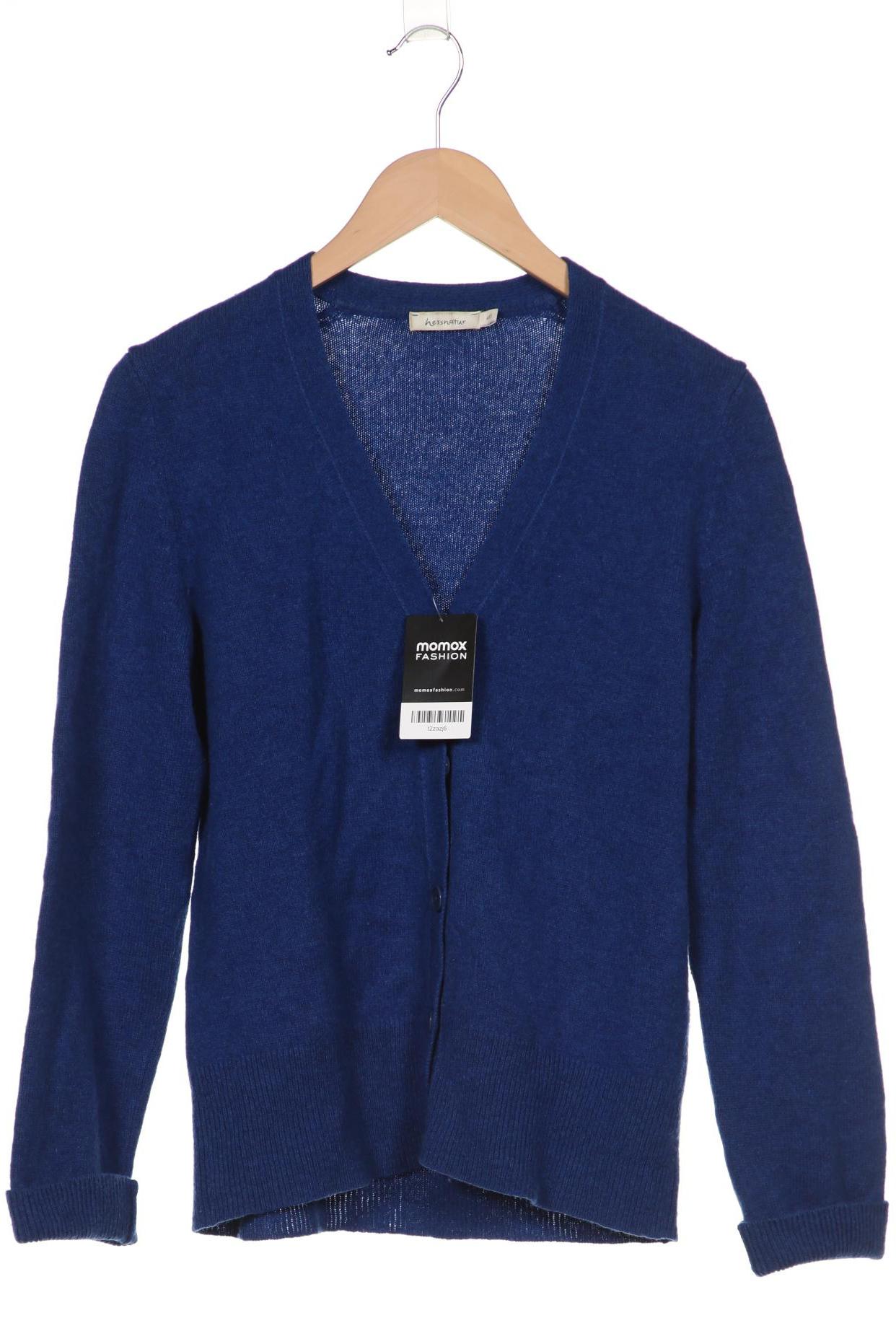 

hessnatur Damen Strickjacke, blau, Gr. 40