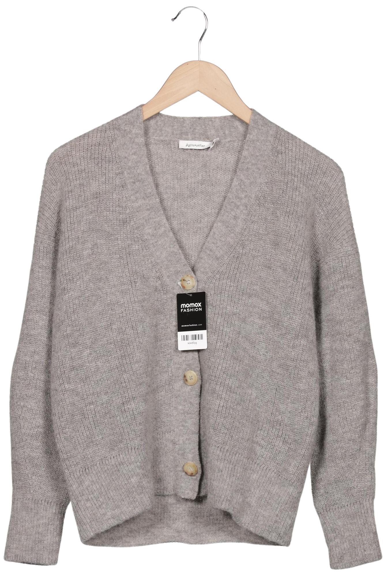 

hessnatur Damen Strickjacke, grau, Gr. 40