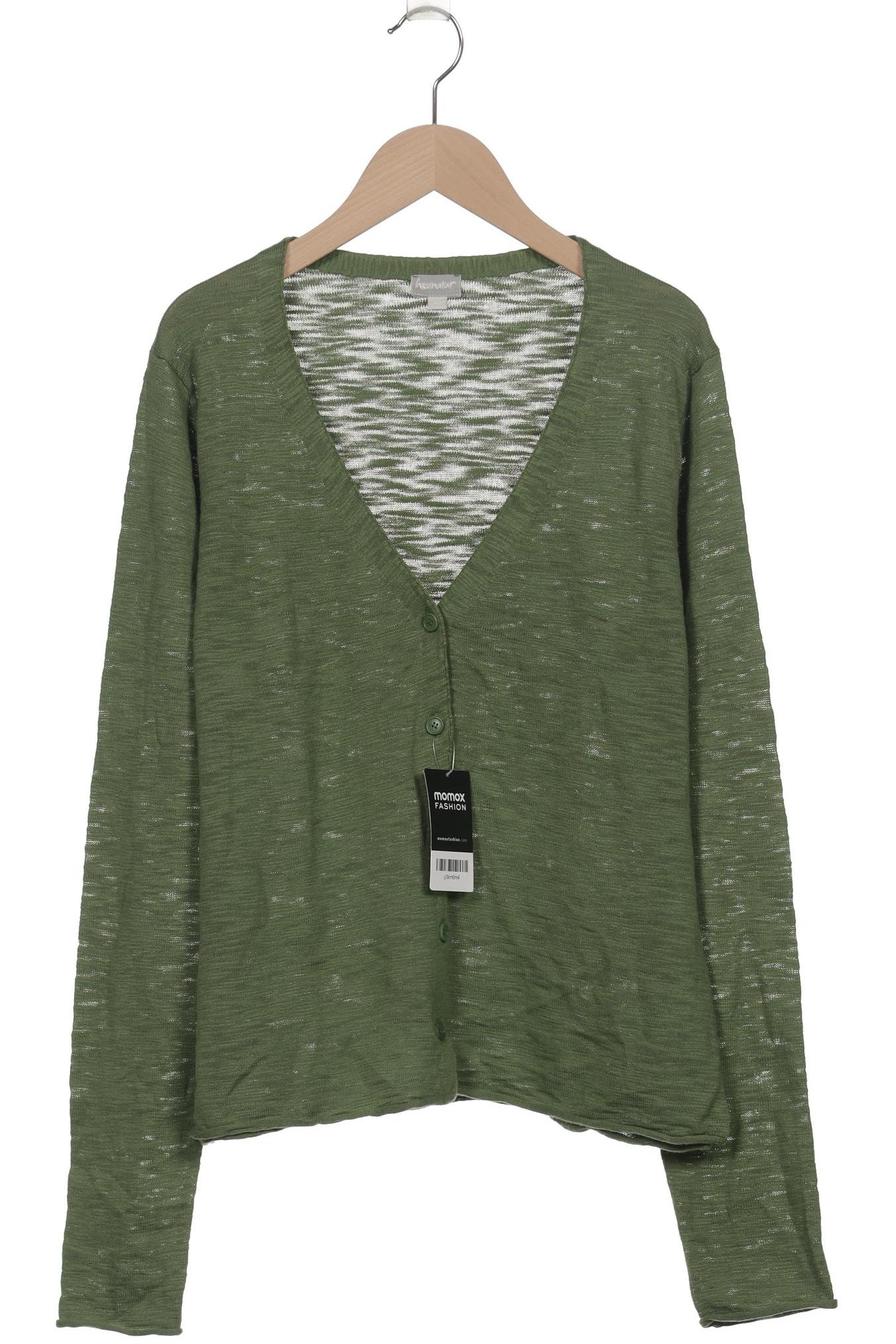 

hessnatur Damen Strickjacke, grün, Gr. 40