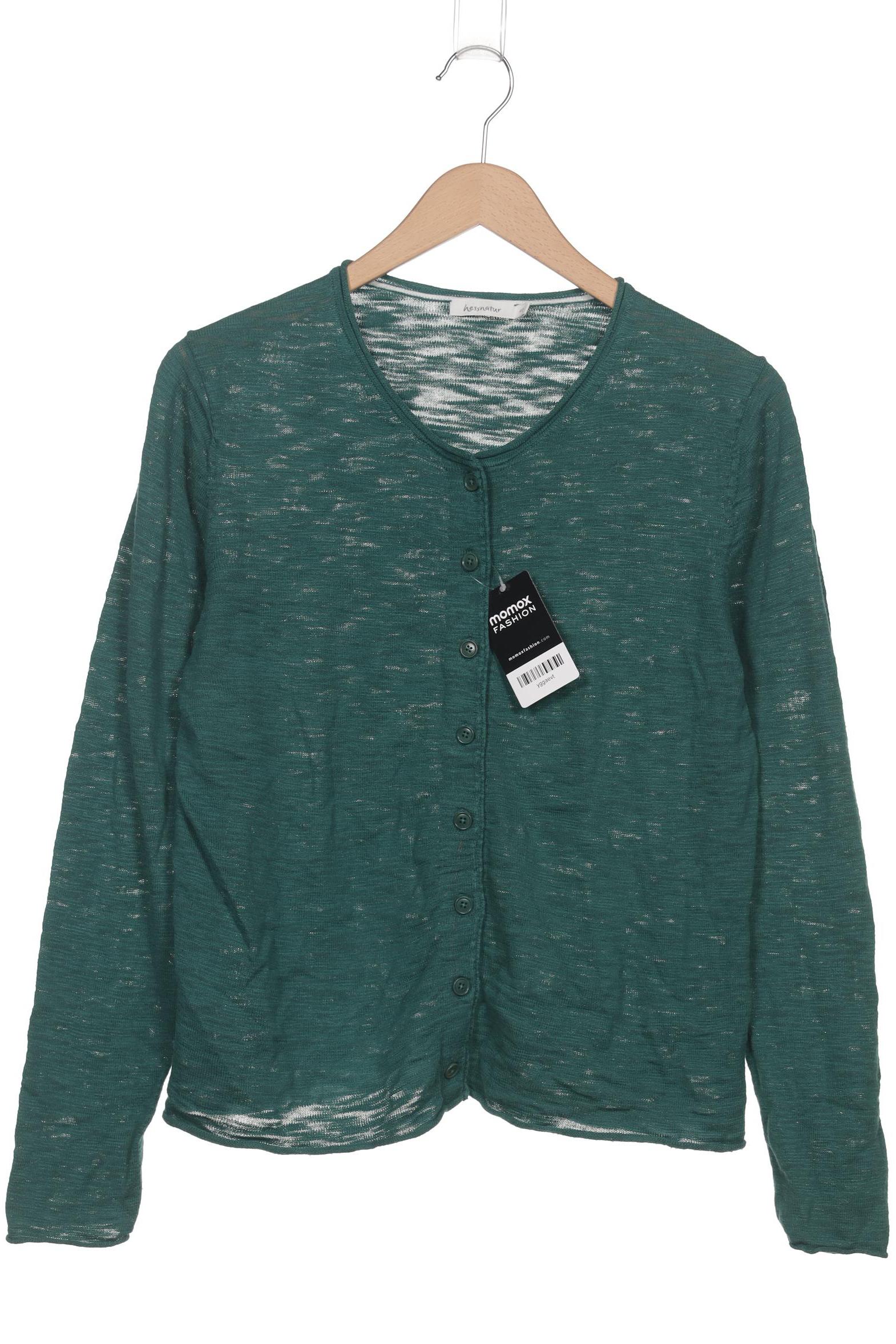 

hessnatur Damen Strickjacke, grün, Gr. 40