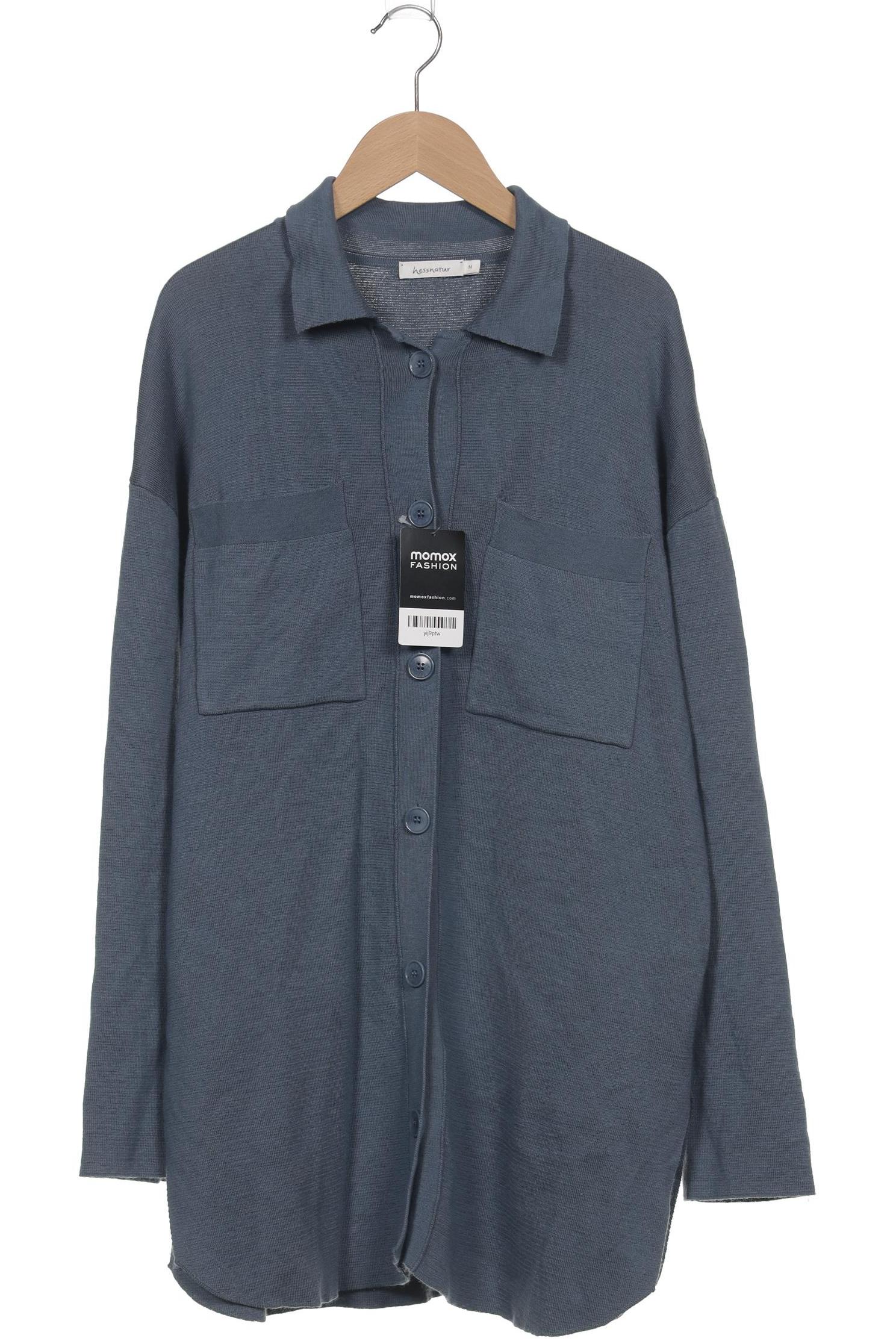 

hessnatur Damen Strickjacke, blau, Gr. 38