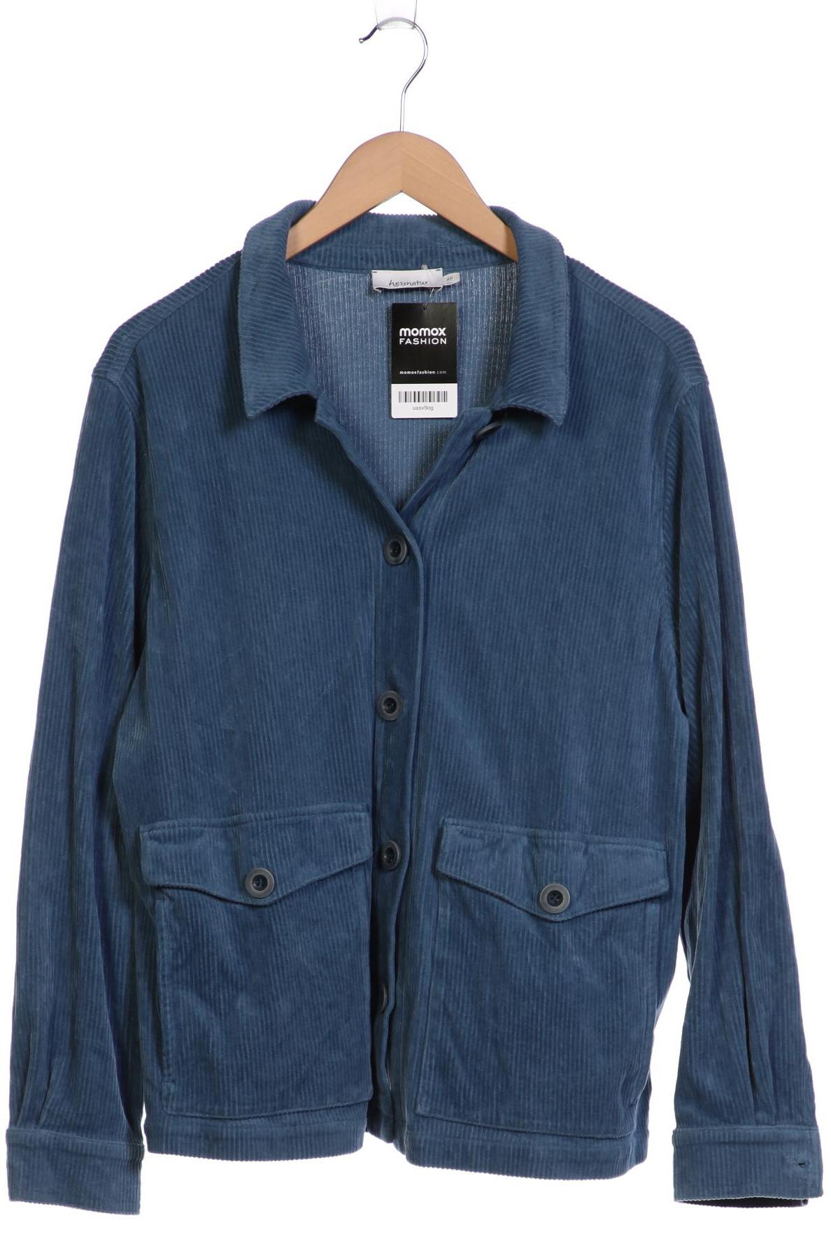 

hessnatur Damen Strickjacke, türkis, Gr. 46