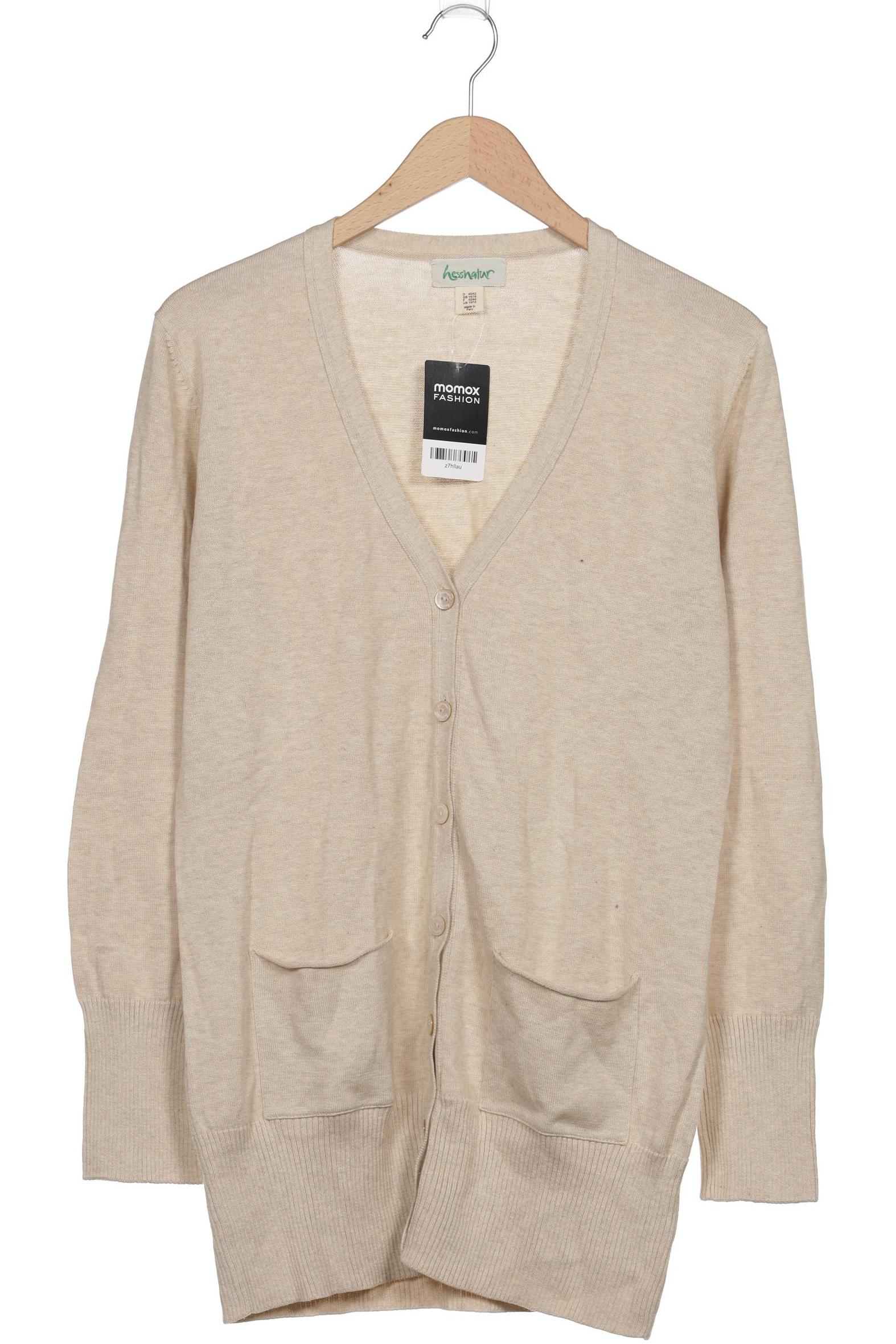

hessnatur Damen Strickjacke, cremeweiß, Gr. 40