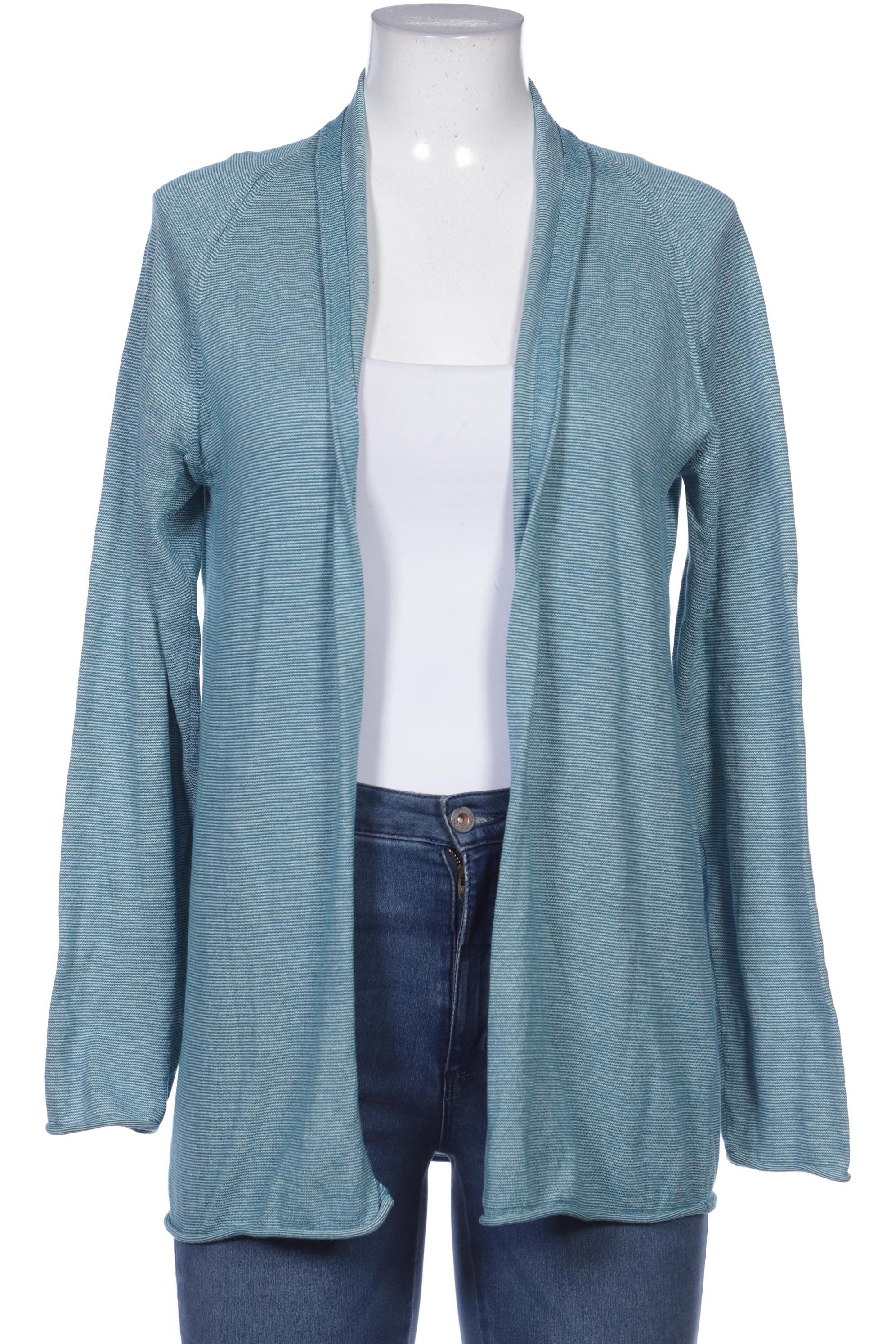 

hessnatur Damen Strickjacke, türkis, Gr. 38