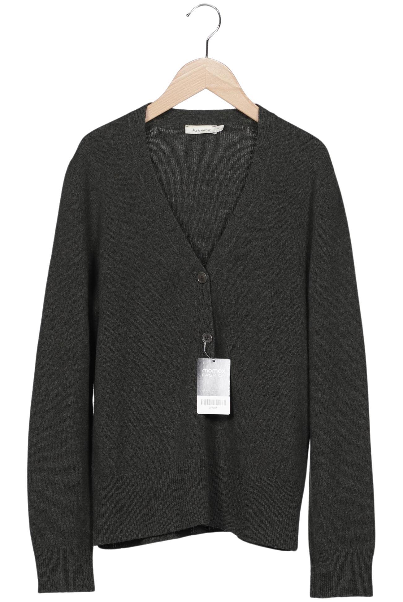 

hessnatur Damen Strickjacke, grün, Gr. 40