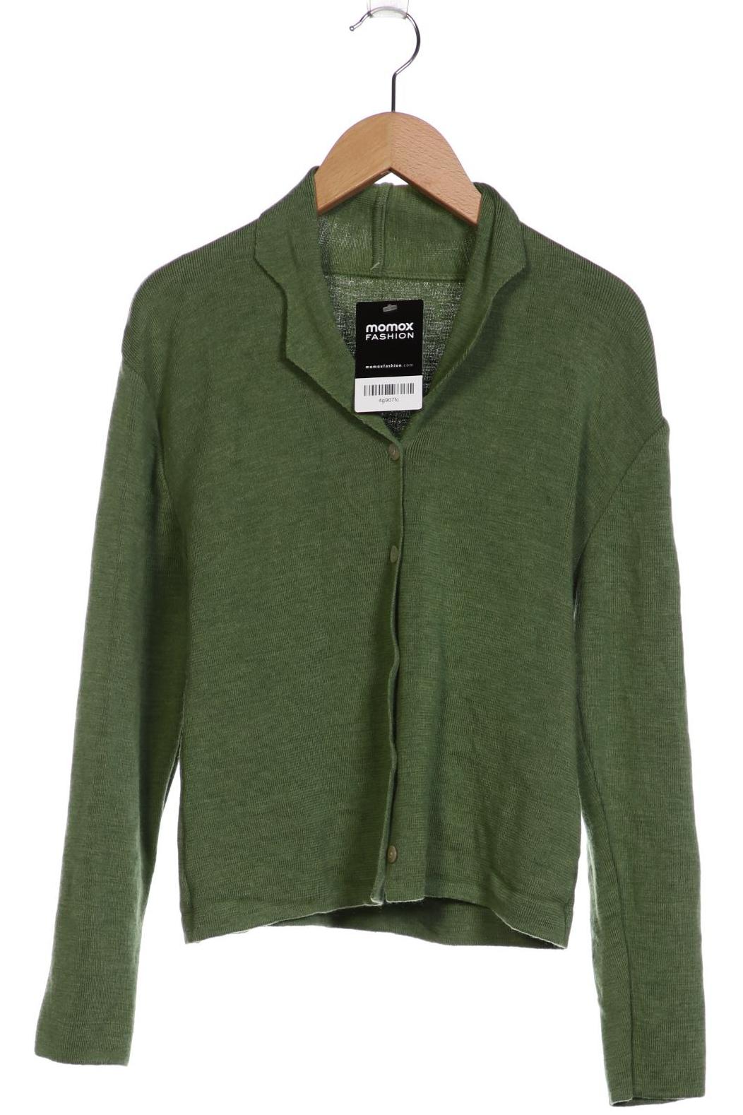 

hessnatur Damen Strickjacke, grün, Gr. 36