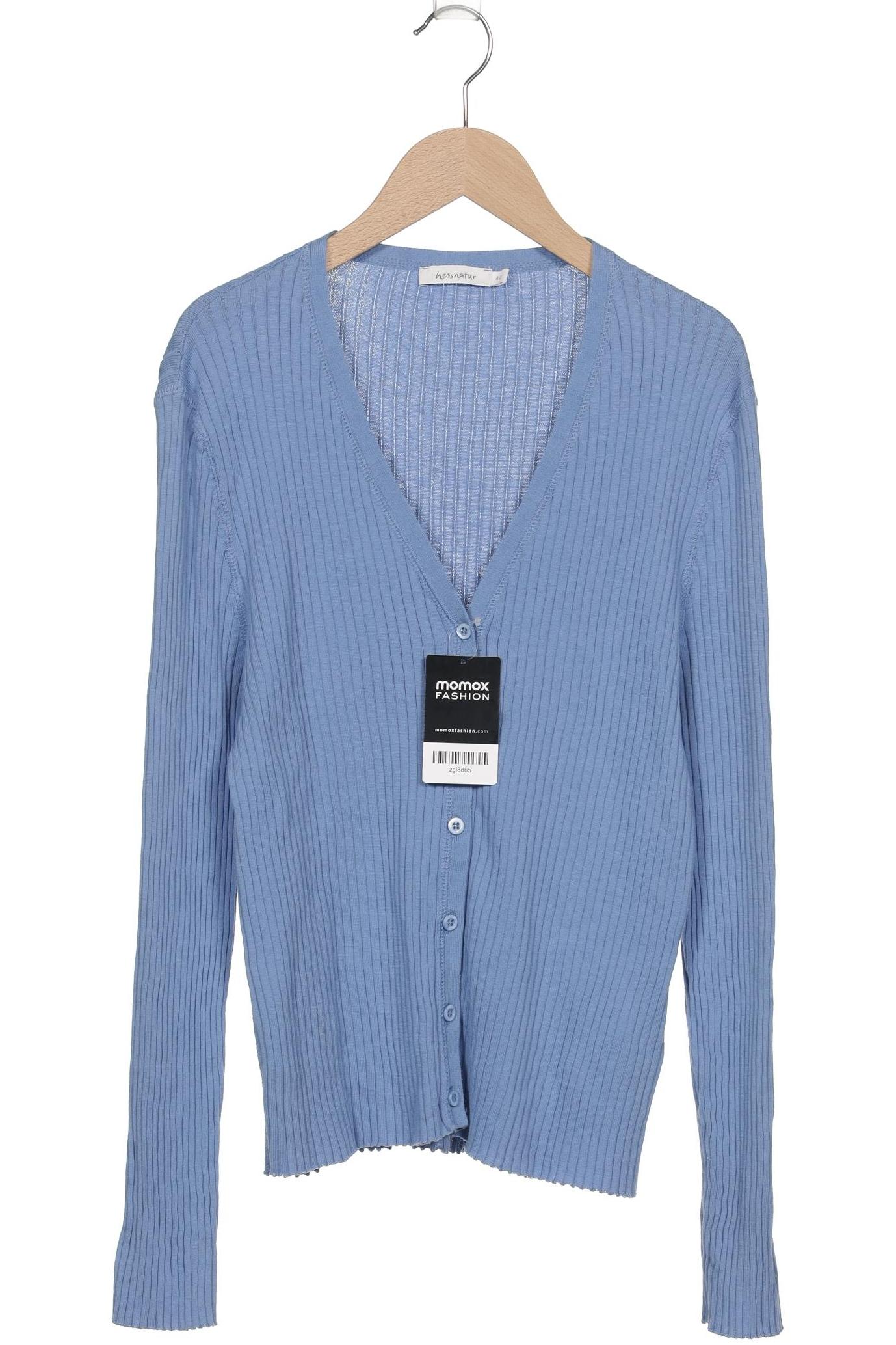 

hessnatur Damen Strickjacke, blau, Gr. 42