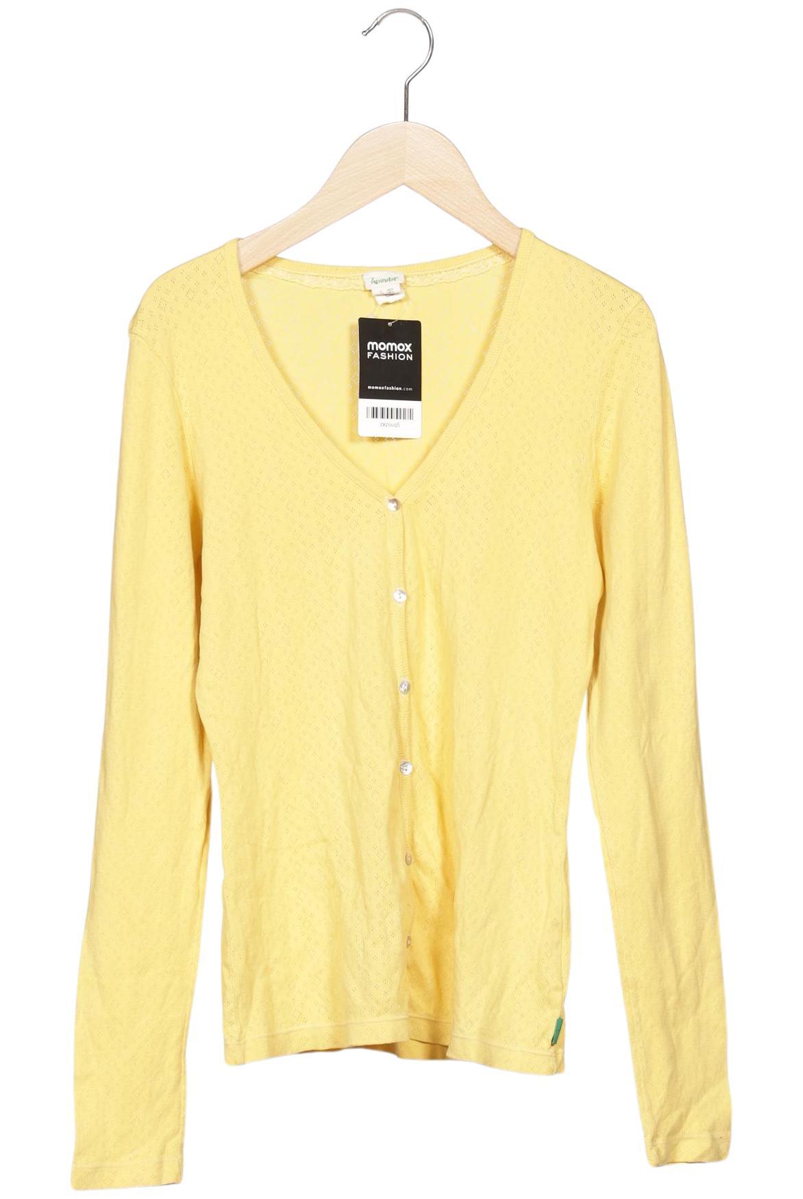 

hessnatur Damen Strickjacke, gelb, Gr. 36