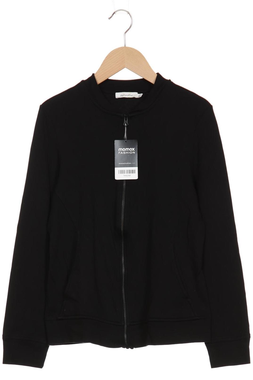 

hessnatur Damen Sweatshirt, schwarz, Gr. 38