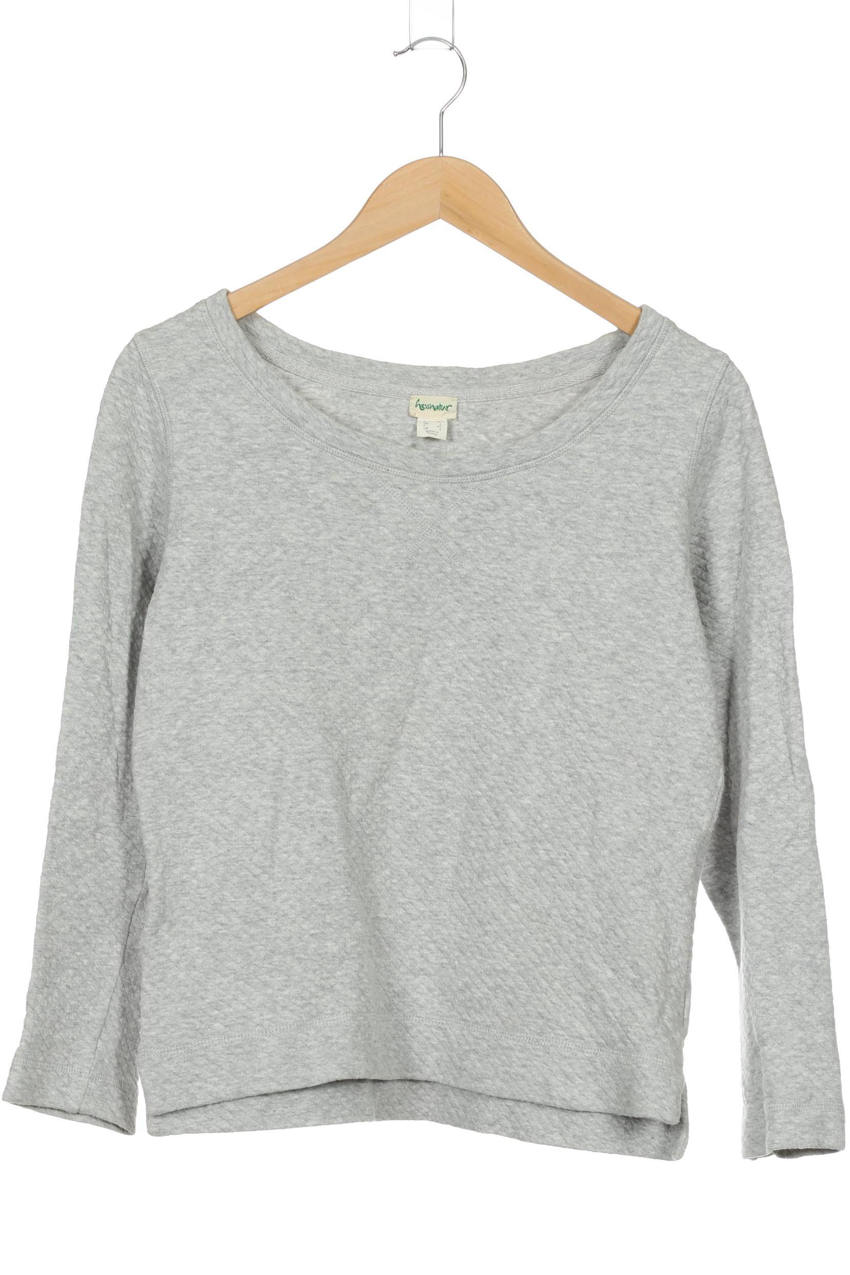 

hessnatur Damen Sweatshirt, grau, Gr. 34