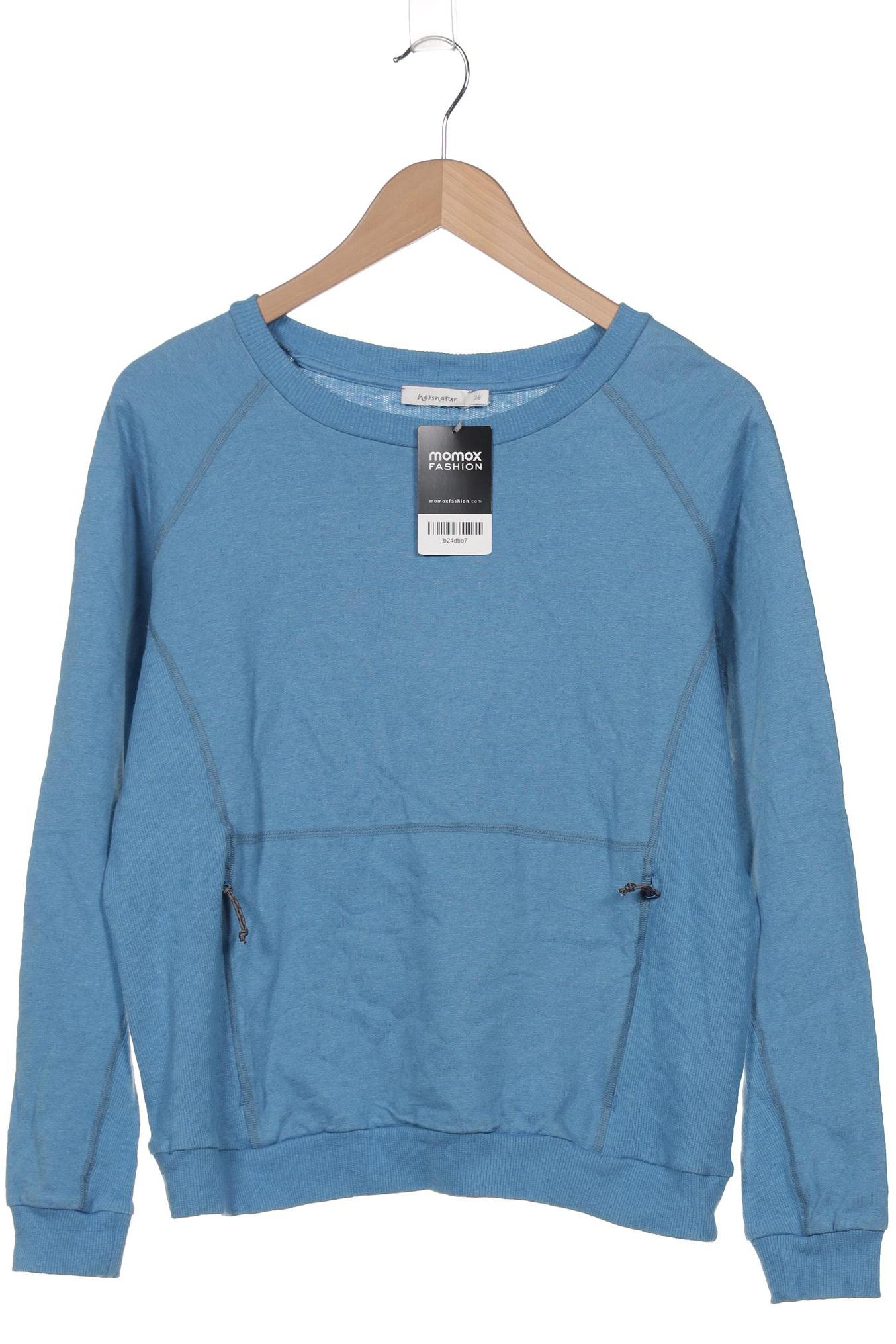 

hessnatur Damen Sweatshirt, blau, Gr. 38