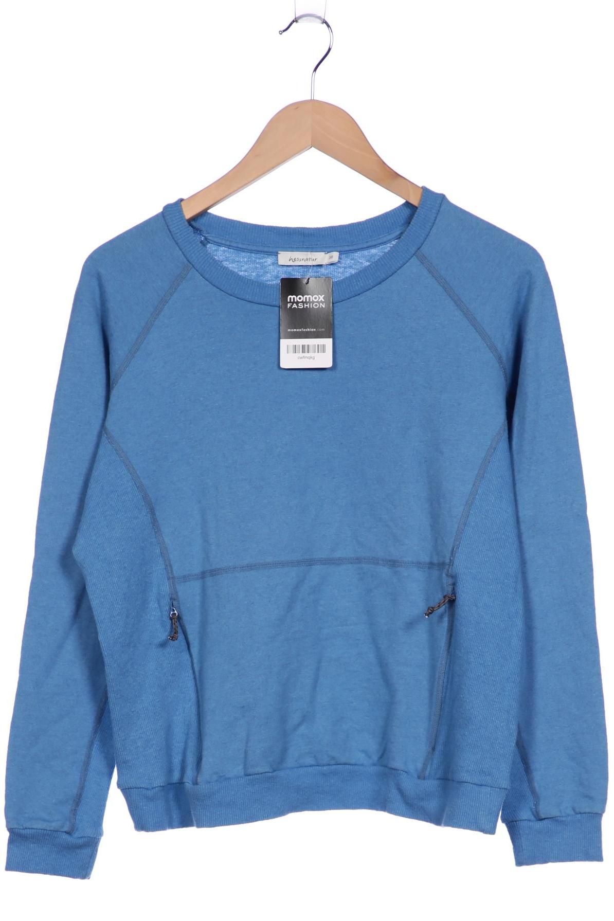 

hessnatur Damen Sweatshirt, blau, Gr. 38