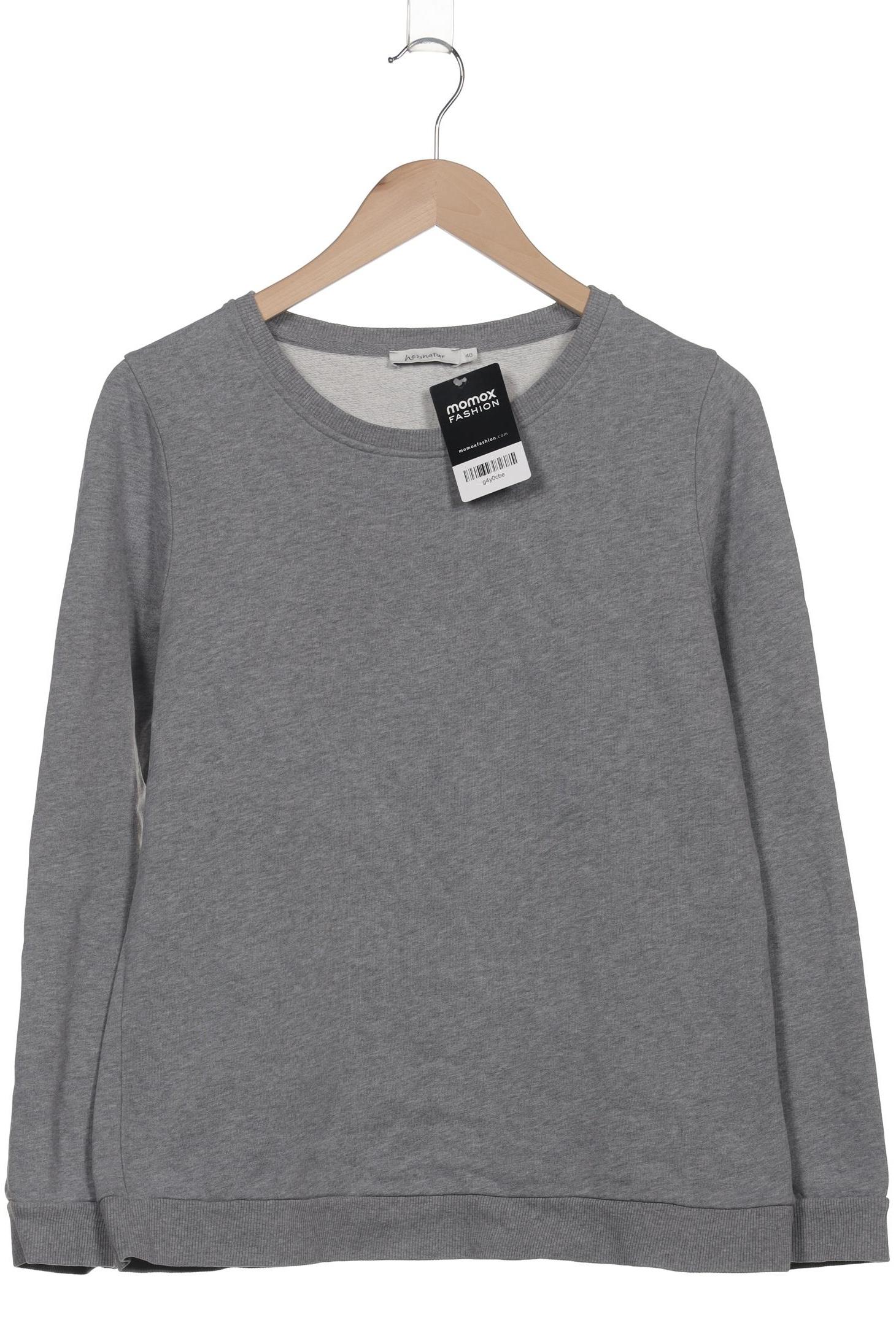 

hessnatur Damen Sweatshirt, grau, Gr. 40