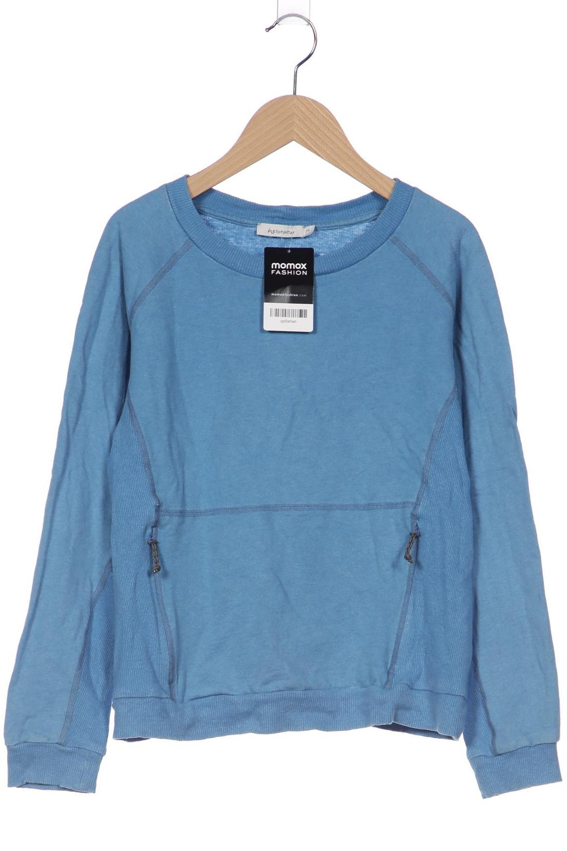 

hessnatur Damen Sweatshirt, blau, Gr. 34