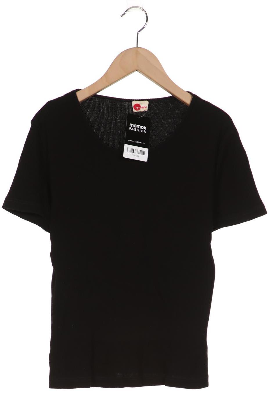 

hessnatur Damen T-Shirt, schwarz, Gr. 42