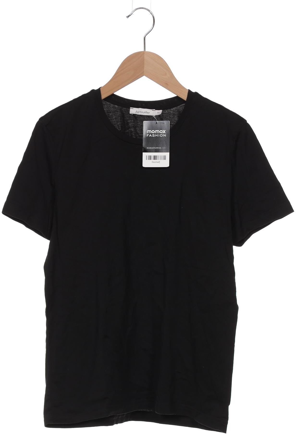 

hessnatur Damen T-Shirt, schwarz, Gr. 38