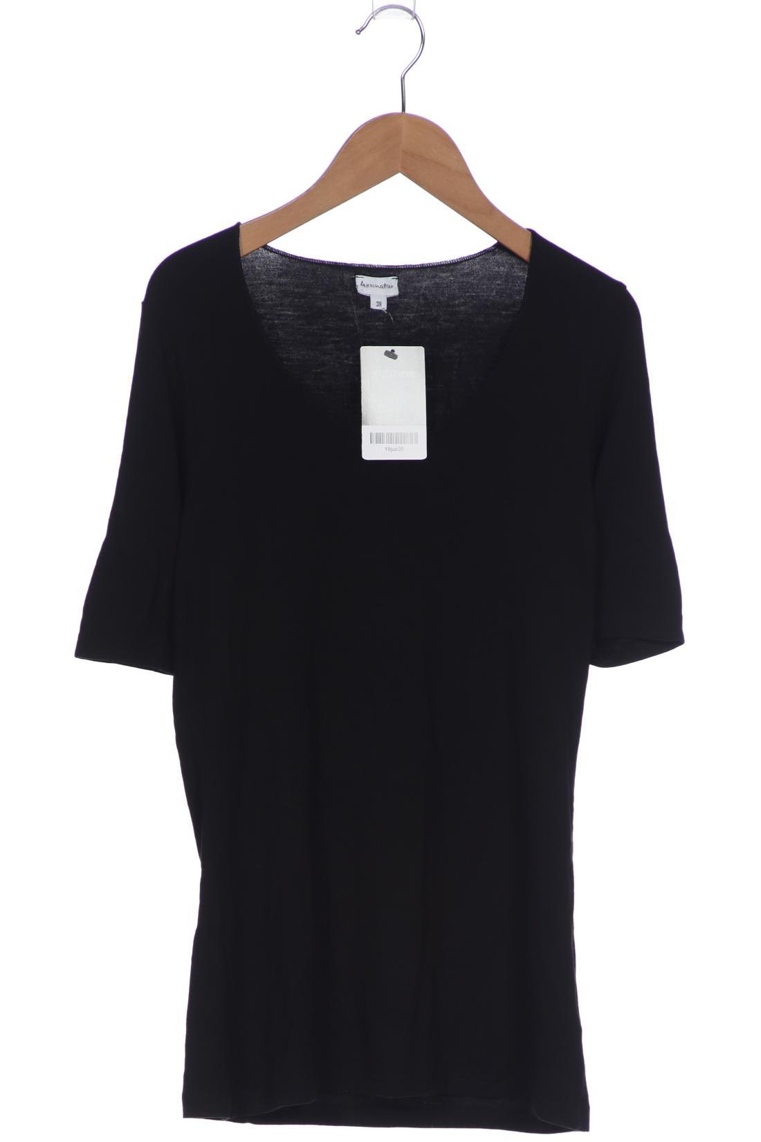 

hessnatur Damen T-Shirt, schwarz, Gr. 38