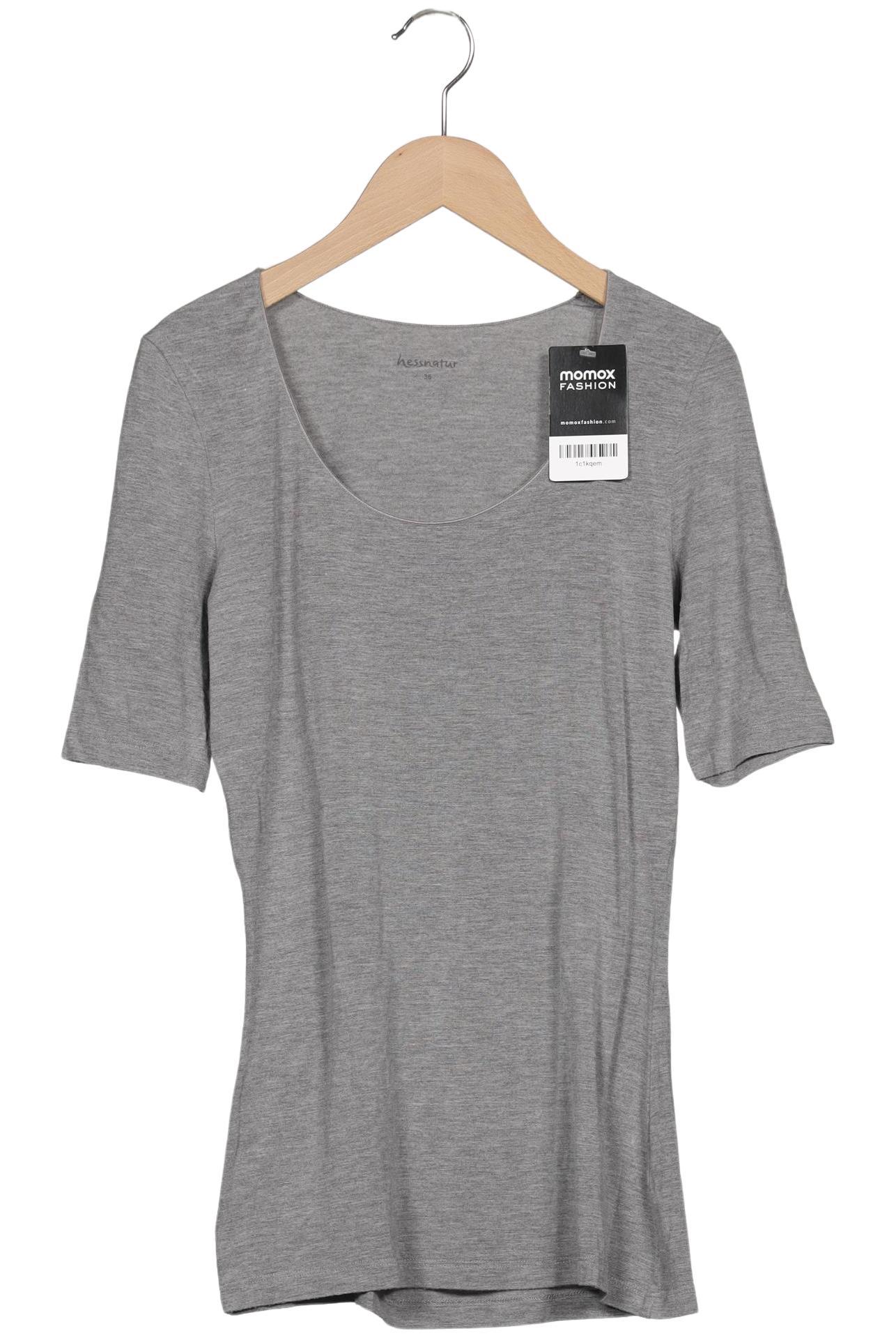 

hessnatur Damen T-Shirt, grau, Gr. 36