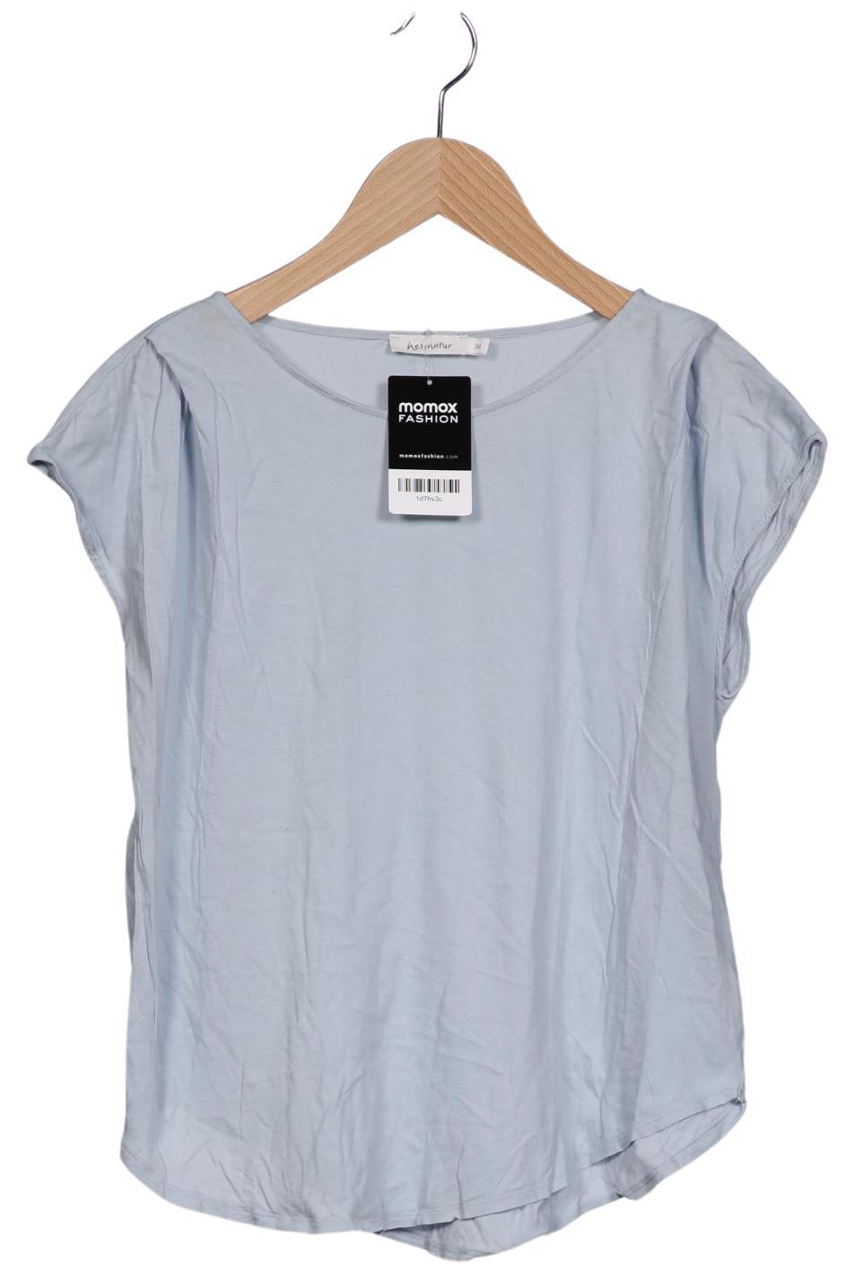 

hessnatur Damen T-Shirt, hellblau, Gr. 36