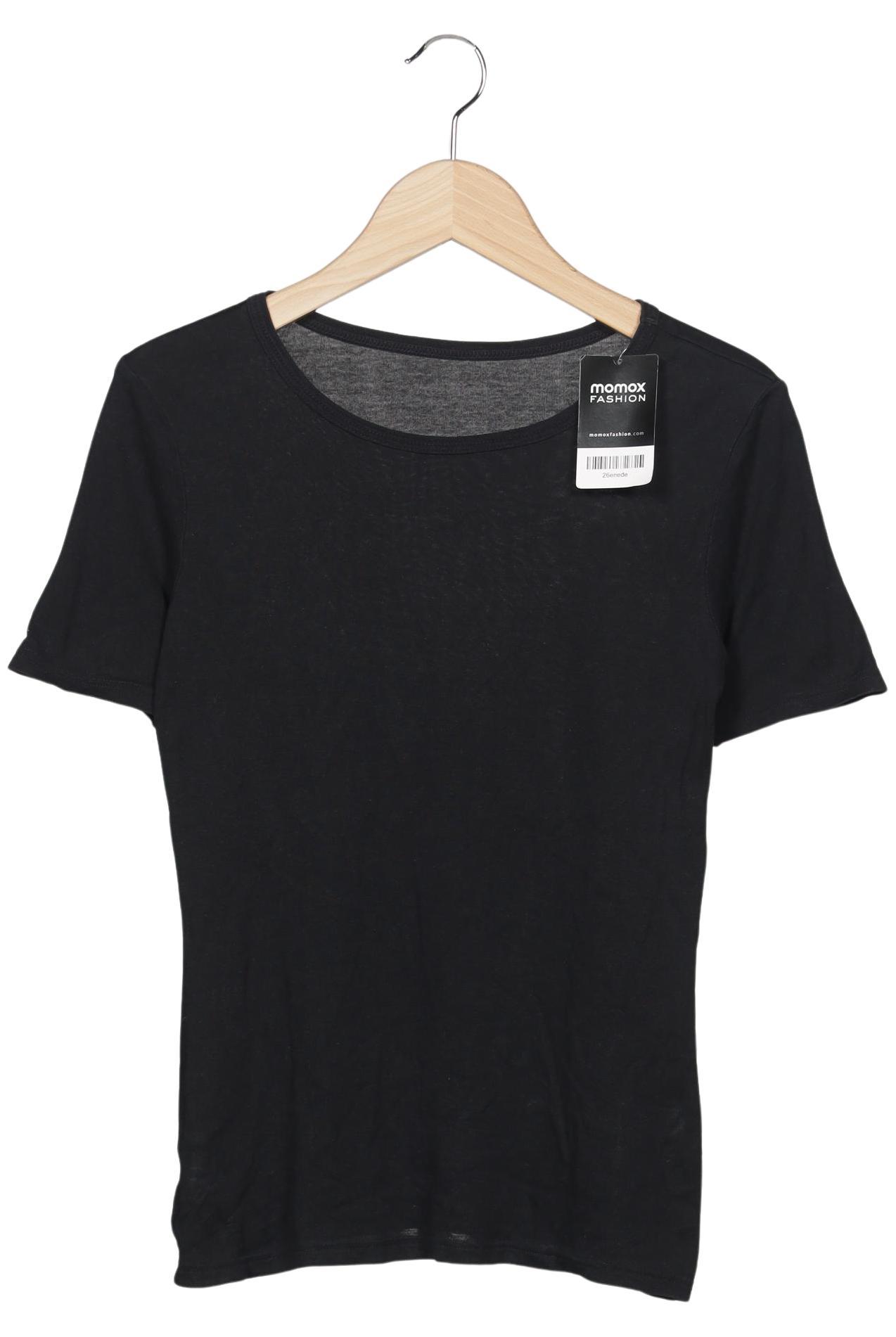 

hessnatur Damen T-Shirt, schwarz, Gr. 38