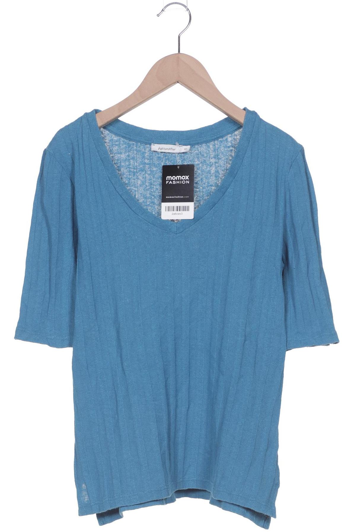 

hessnatur Damen T-Shirt, blau, Gr. 40