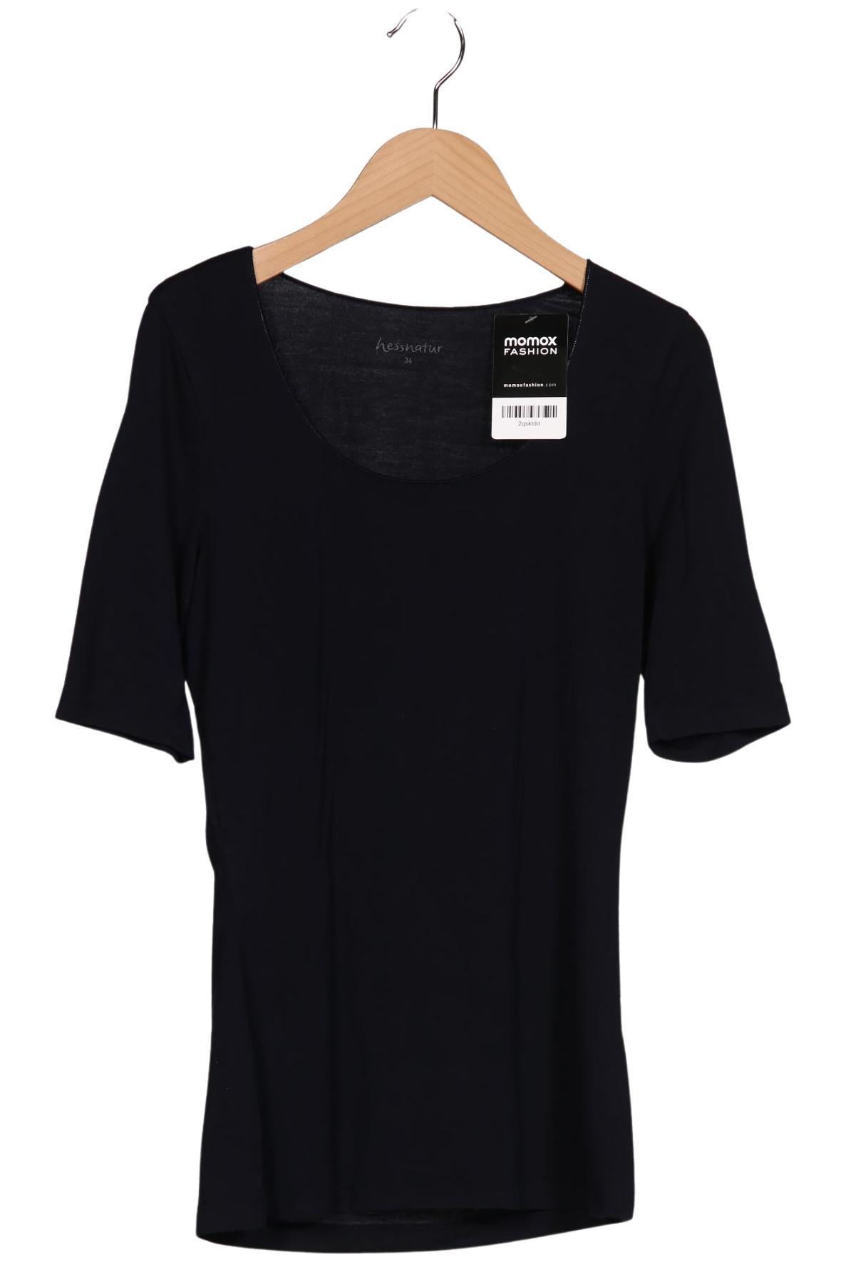 

hessnatur Damen T-Shirt, marineblau, Gr. 34