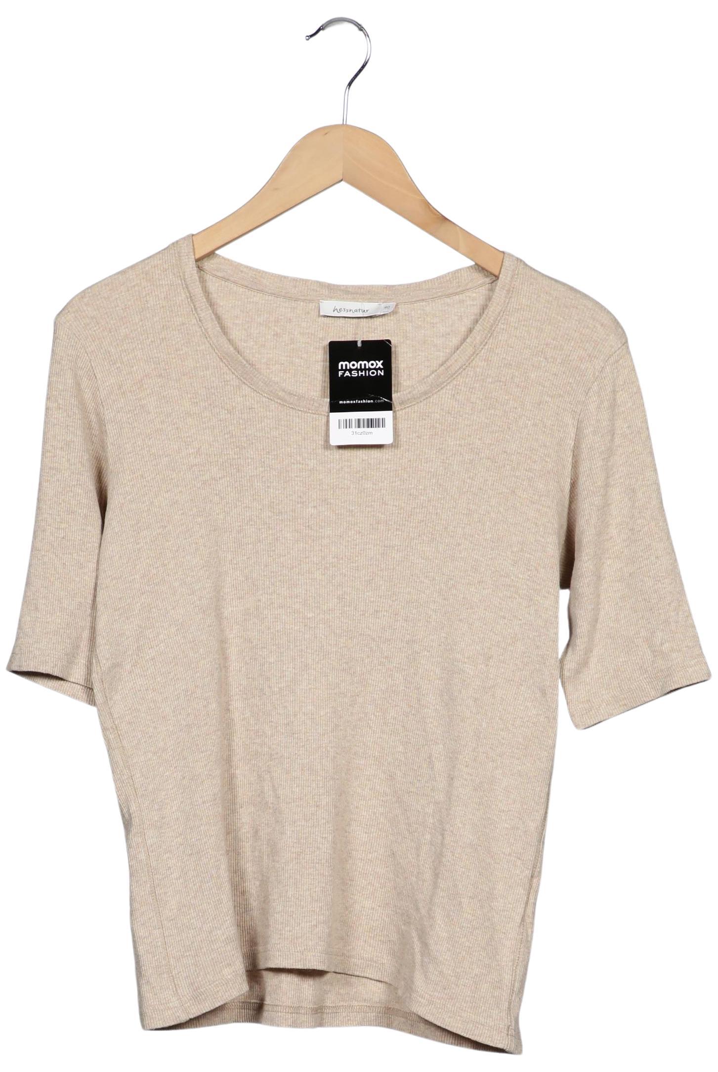 

hessnatur Damen T-Shirt, beige, Gr. 40