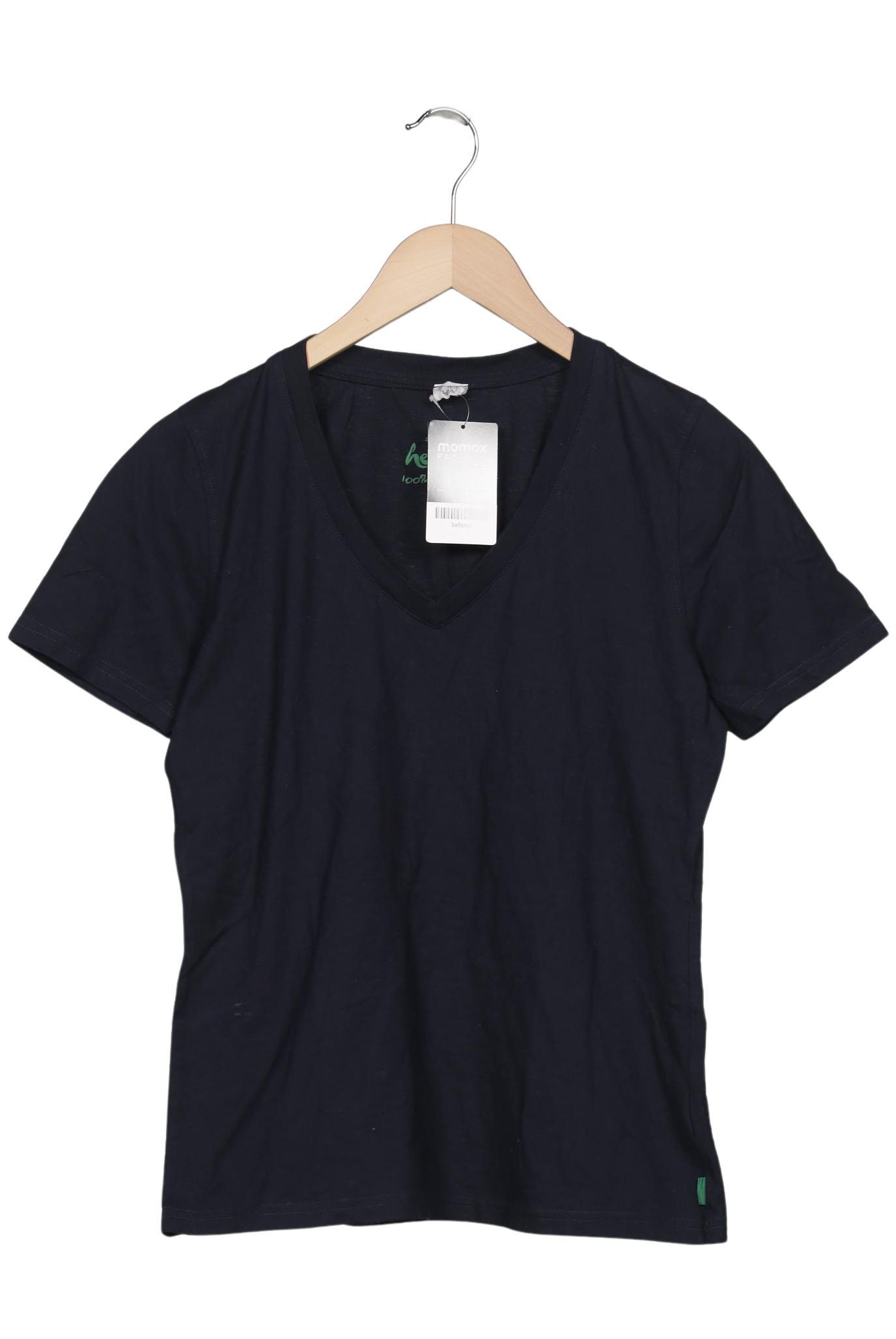 

hessnatur Damen T-Shirt, marineblau, Gr. 40