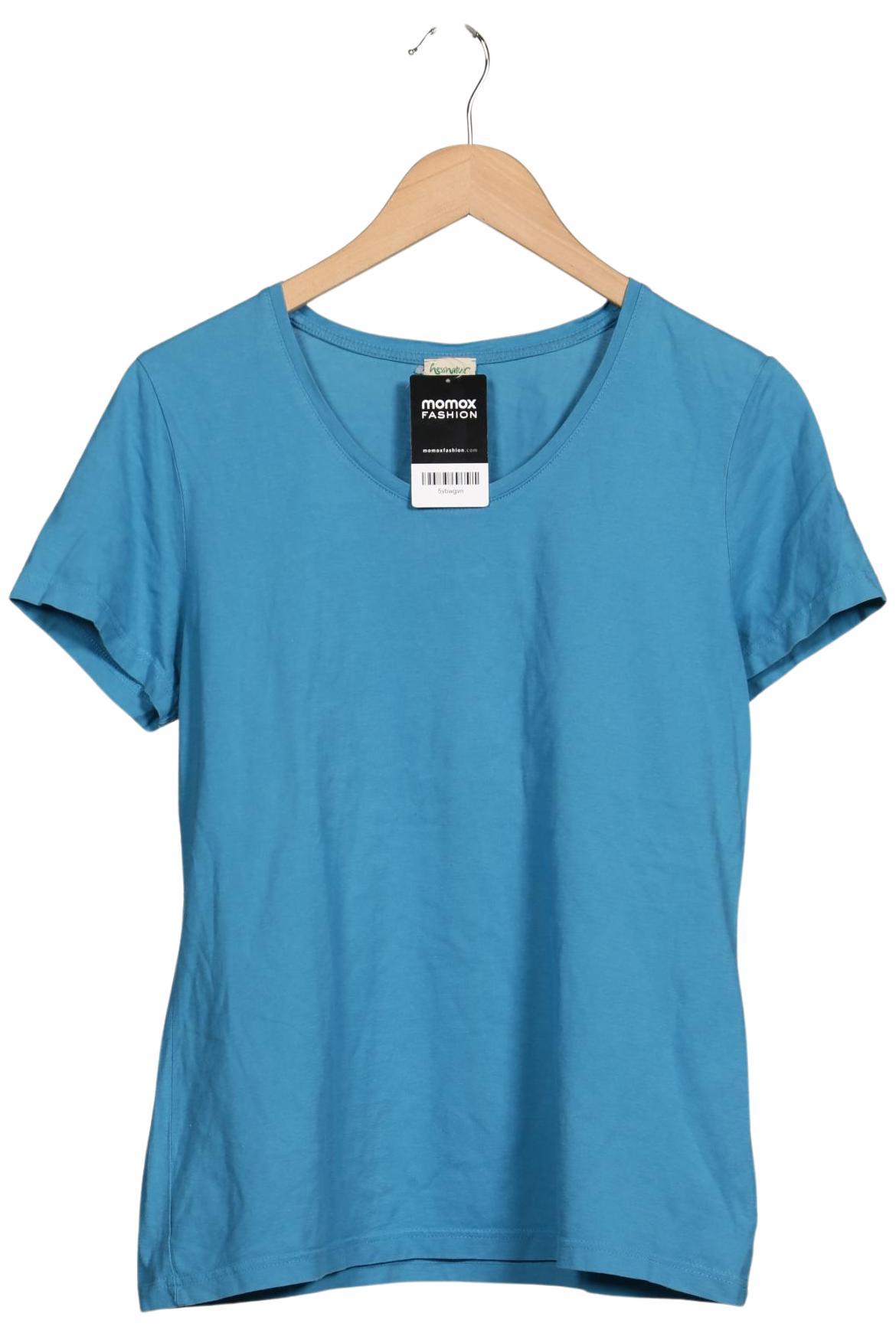 

hessnatur Damen T-Shirt, blau, Gr. 40