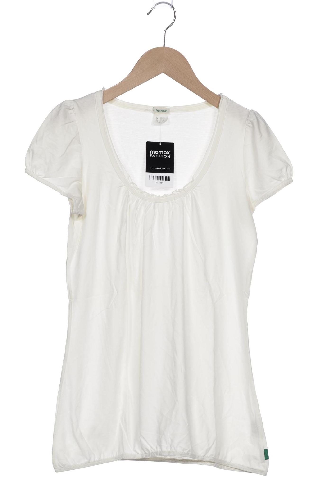 

hessnatur Damen T-Shirt, cremeweiß, Gr. 36