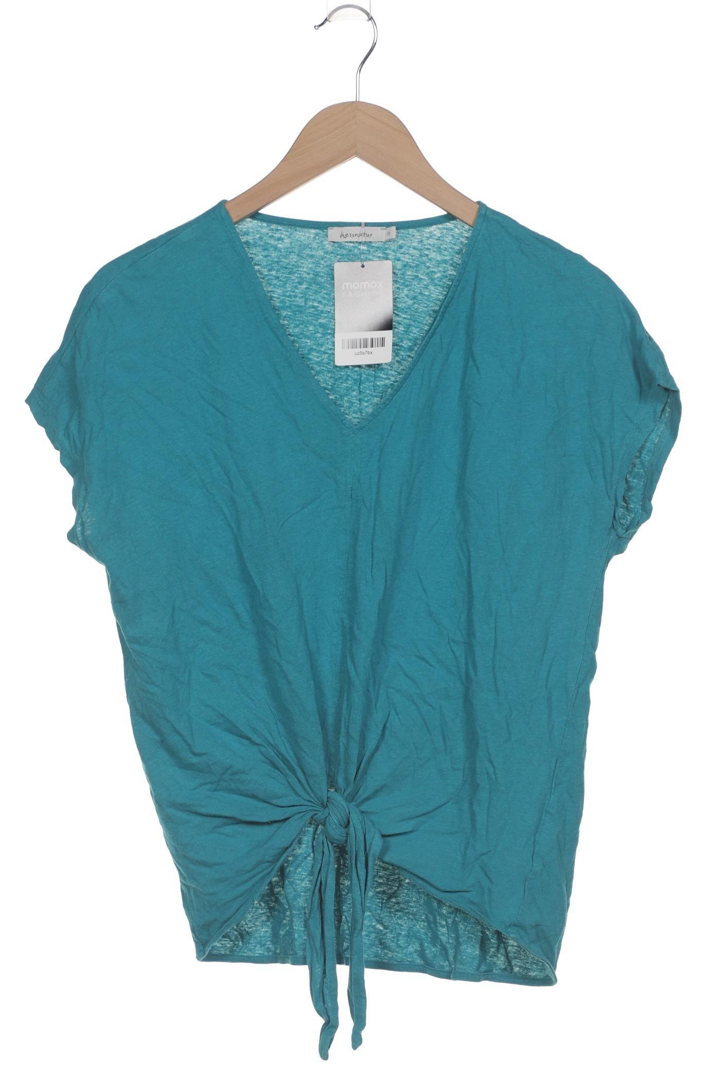 

hessnatur Damen T-Shirt, türkis, Gr. 38