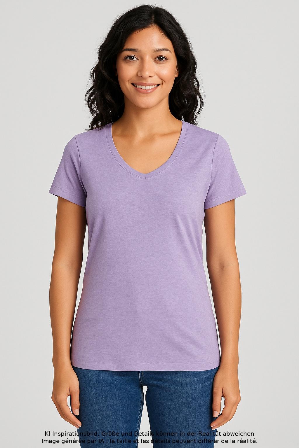 

hessnatur Damen T-Shirt, flieder, Gr. 36