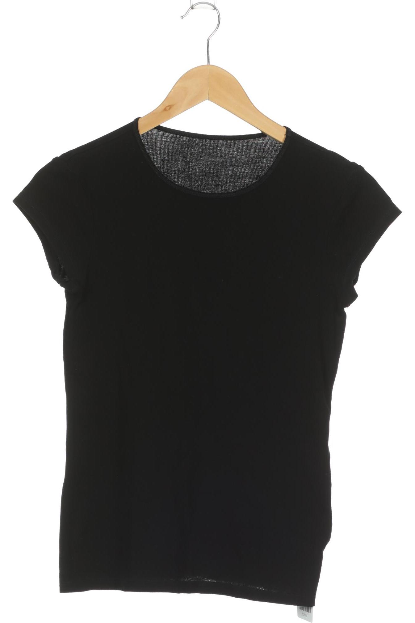 

hessnatur Damen T-Shirt, schwarz, Gr. 36