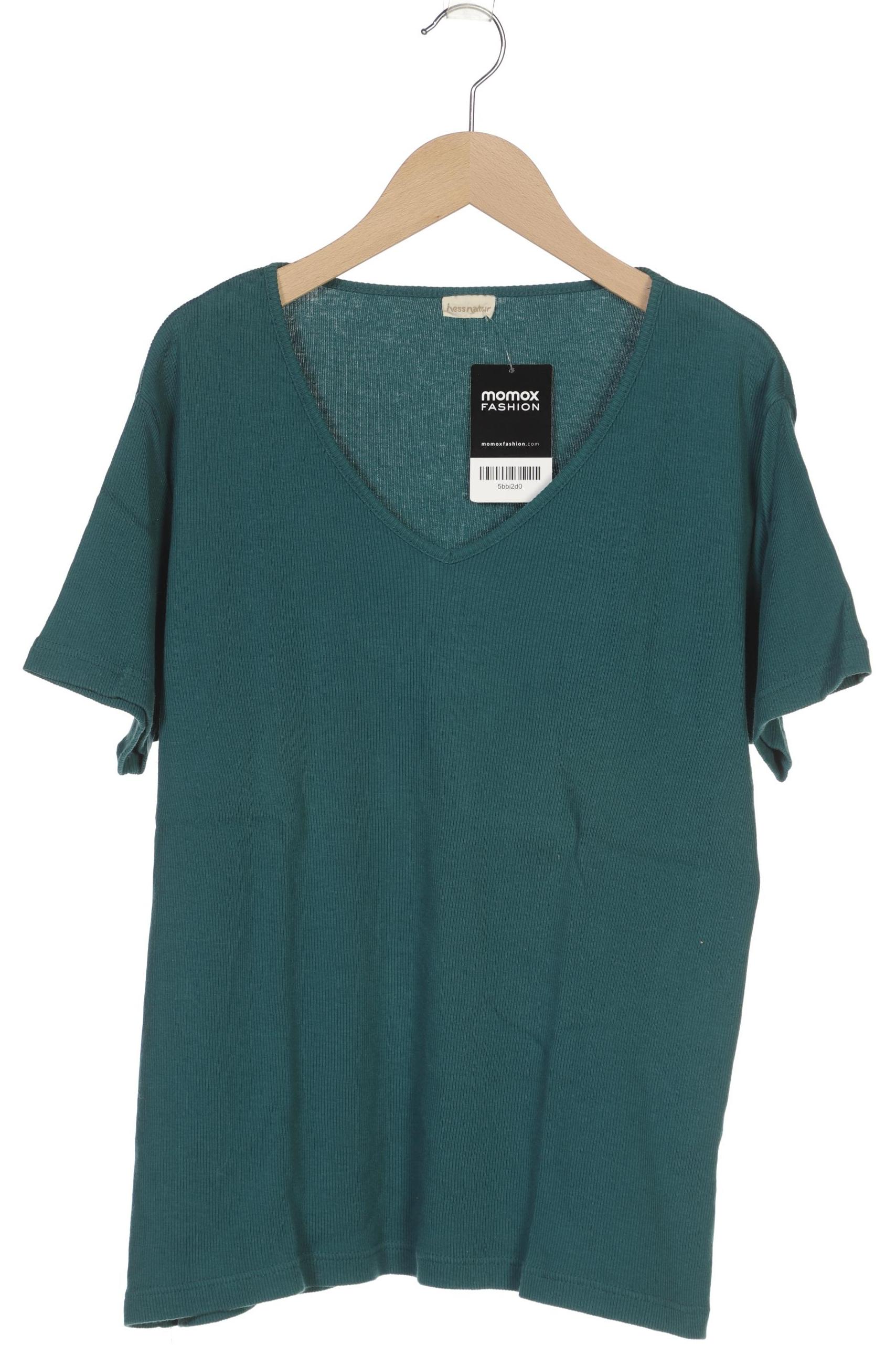 

hessnatur Damen T-Shirt, türkis, Gr. 46
