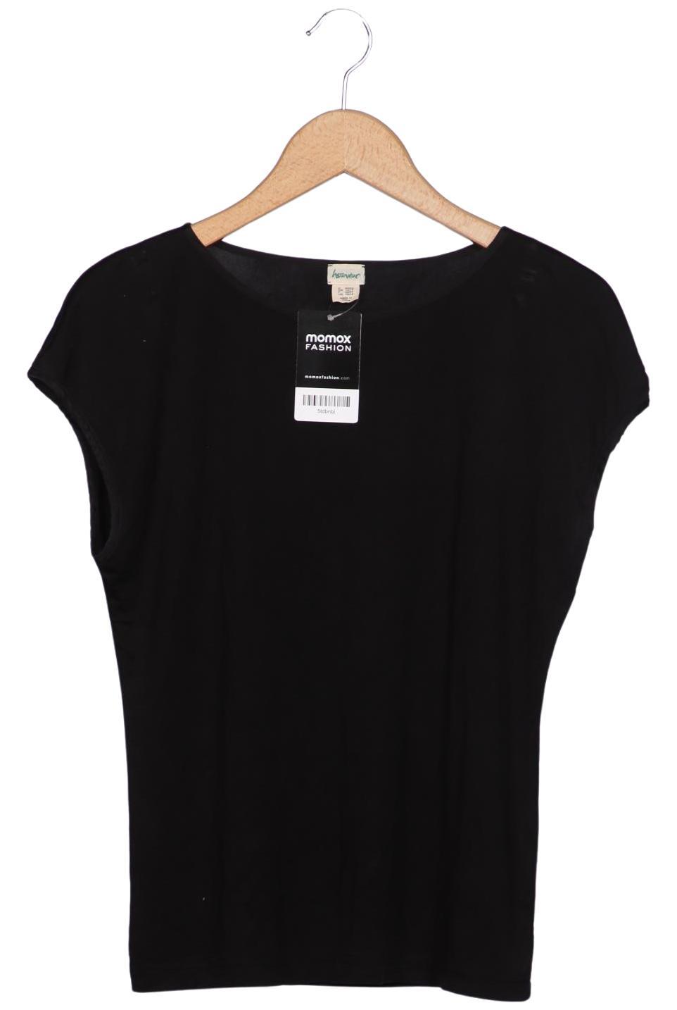 

hessnatur Damen T-Shirt, schwarz, Gr. 40